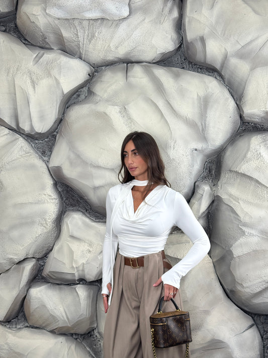 Maglia con foularino