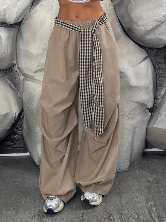 Pantalone cintura quadri