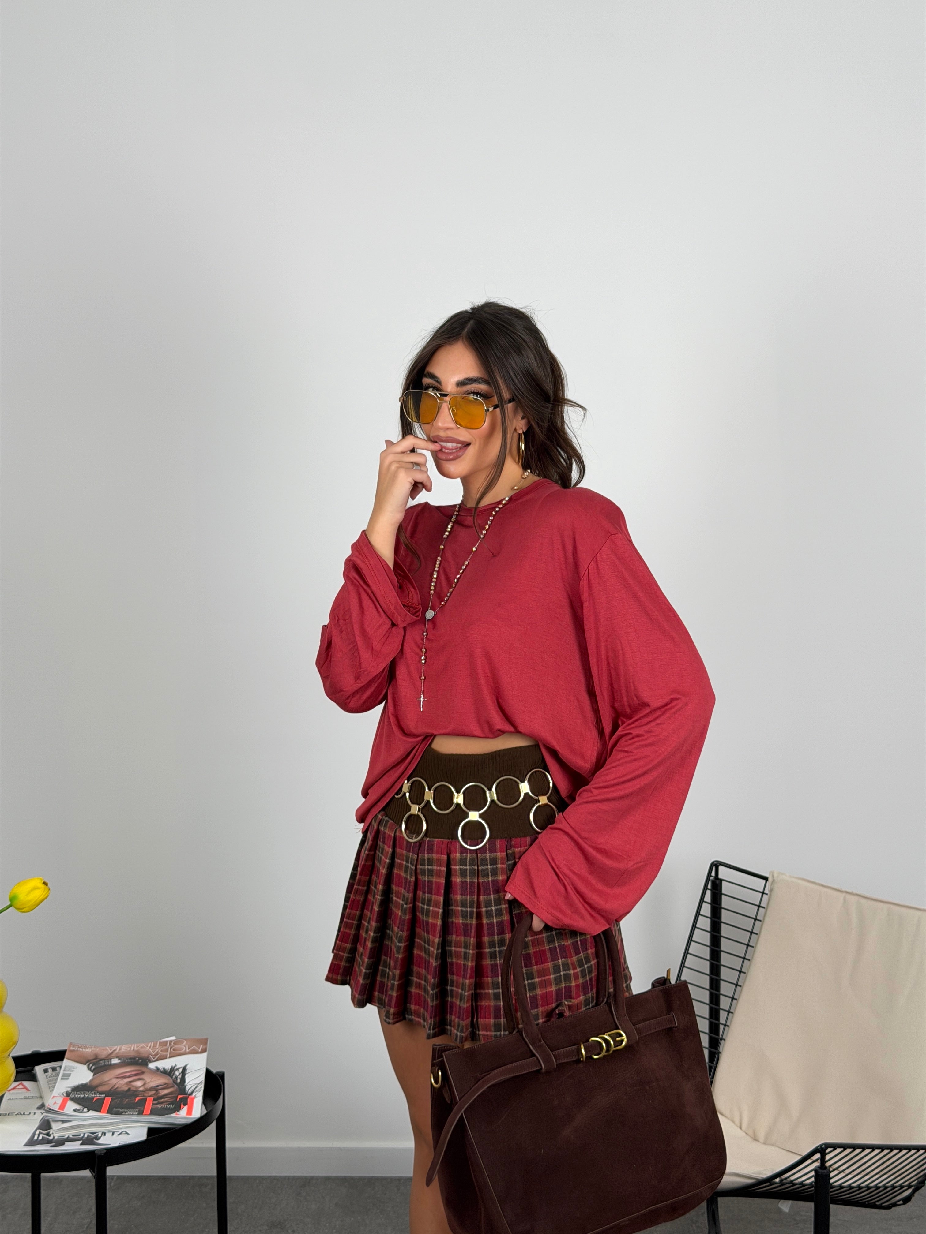 Maglia Semivelata con spalline