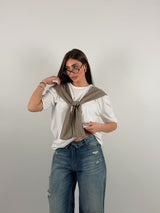 Maglia con maniche che si incrociano