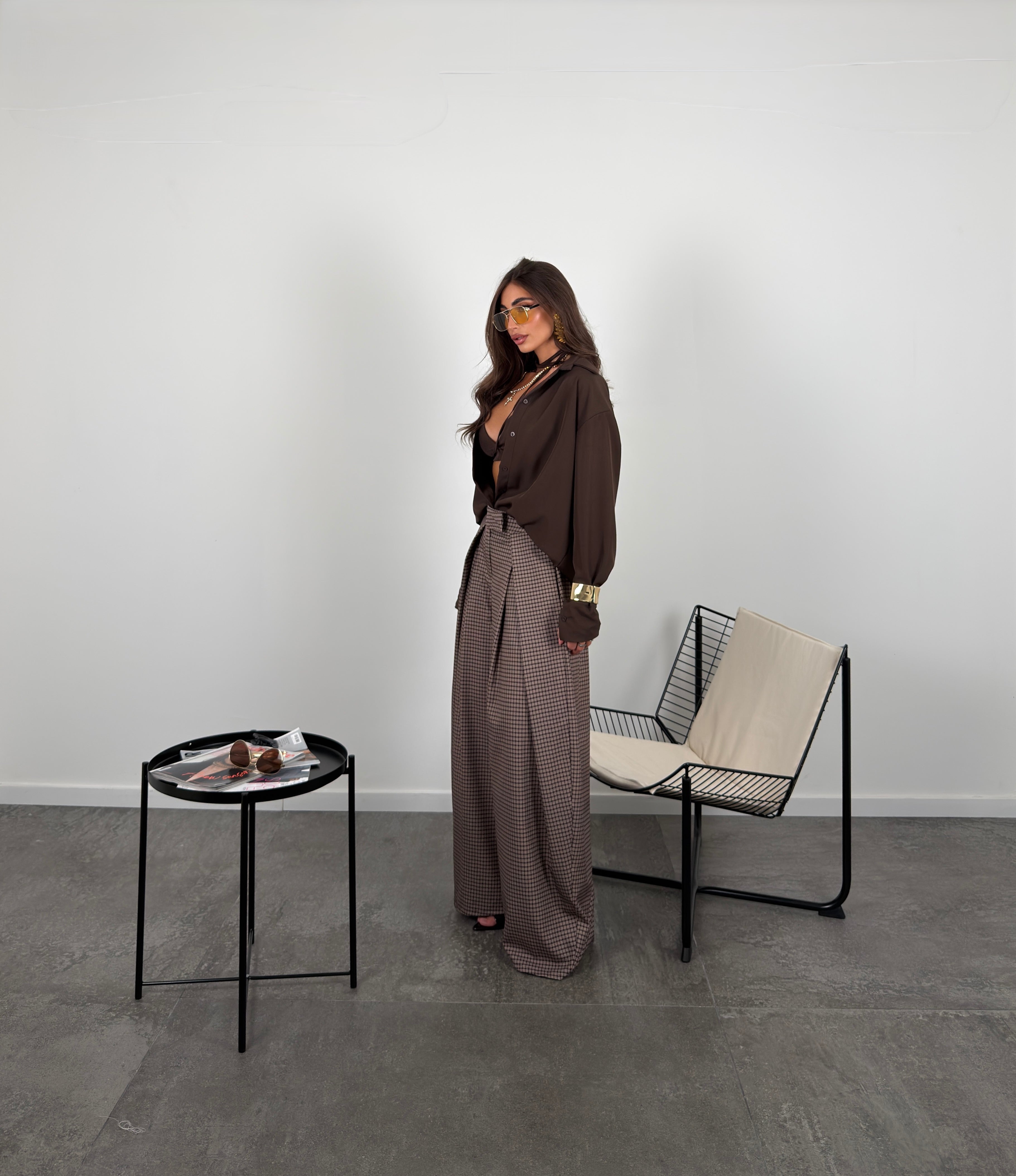 Pantalone corinne quadri