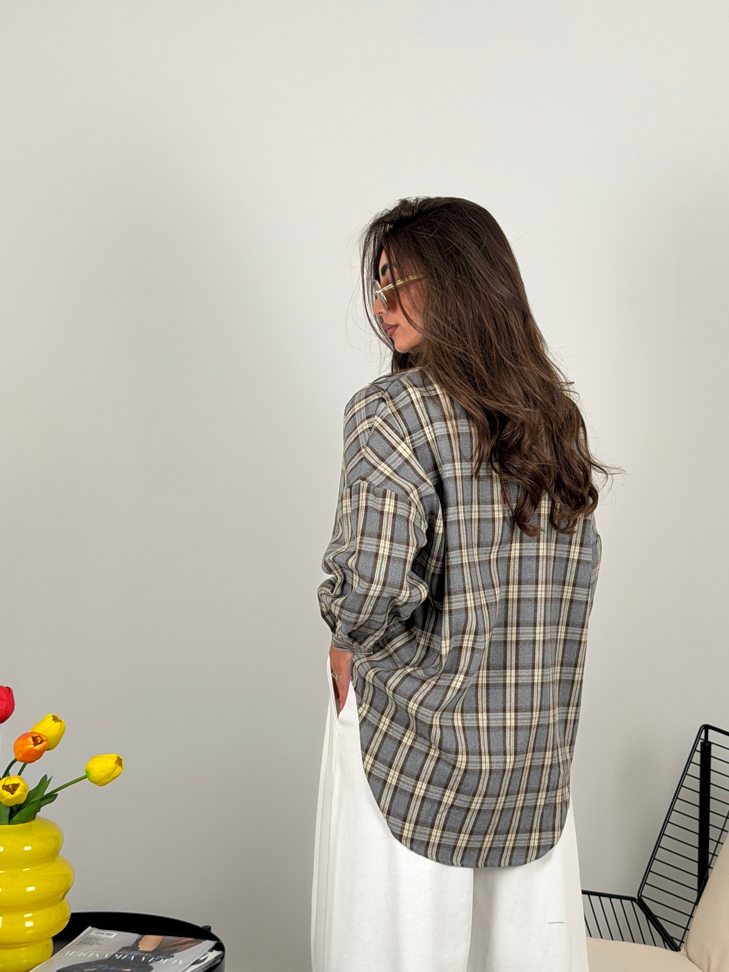 Camicia a quadri over size