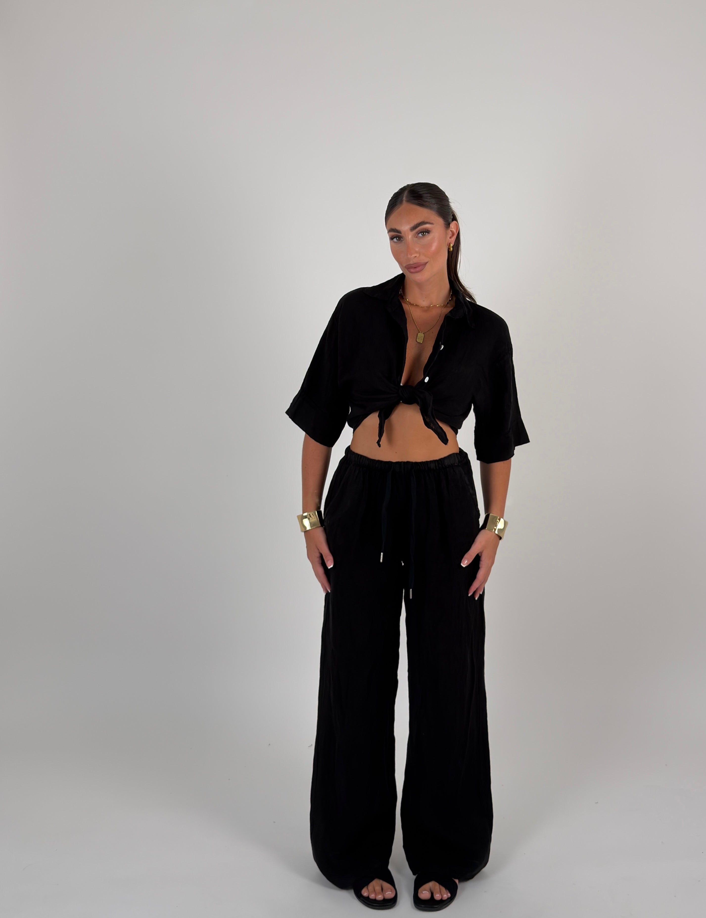Pantalone 100% lino