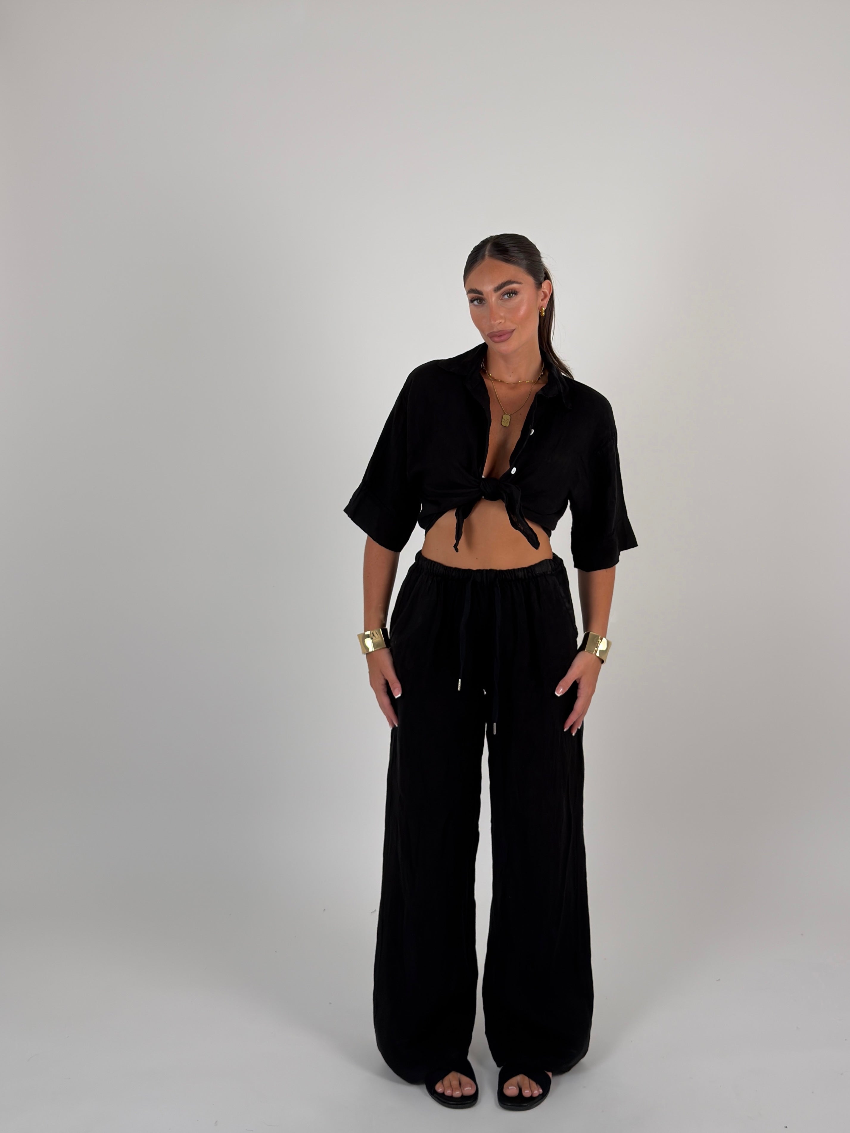 Pantalone 100% lino