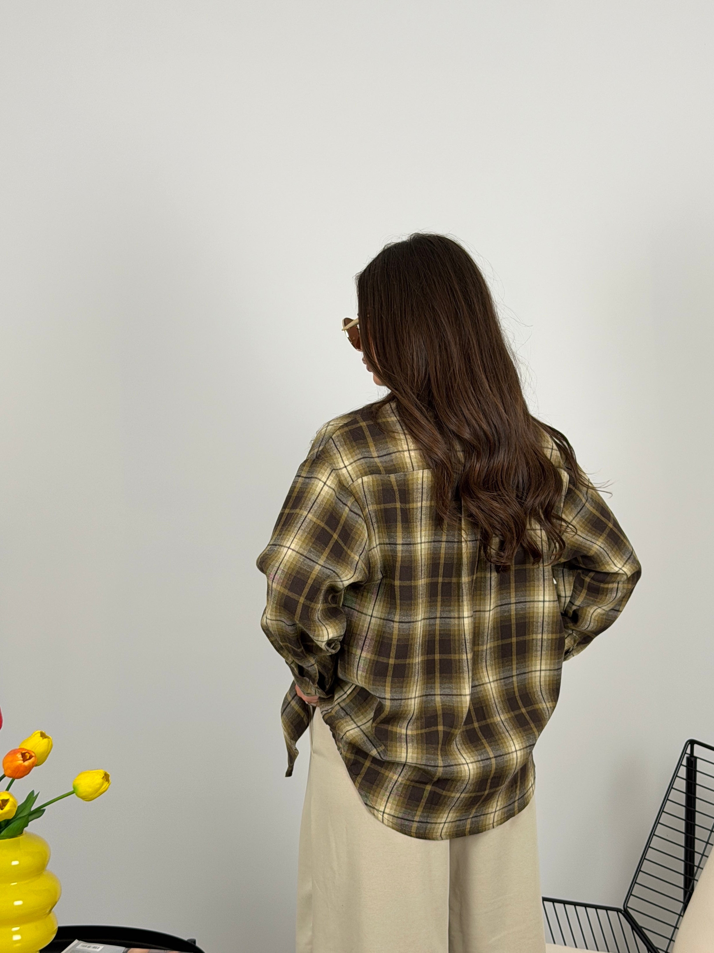 Camicia a quadri over size