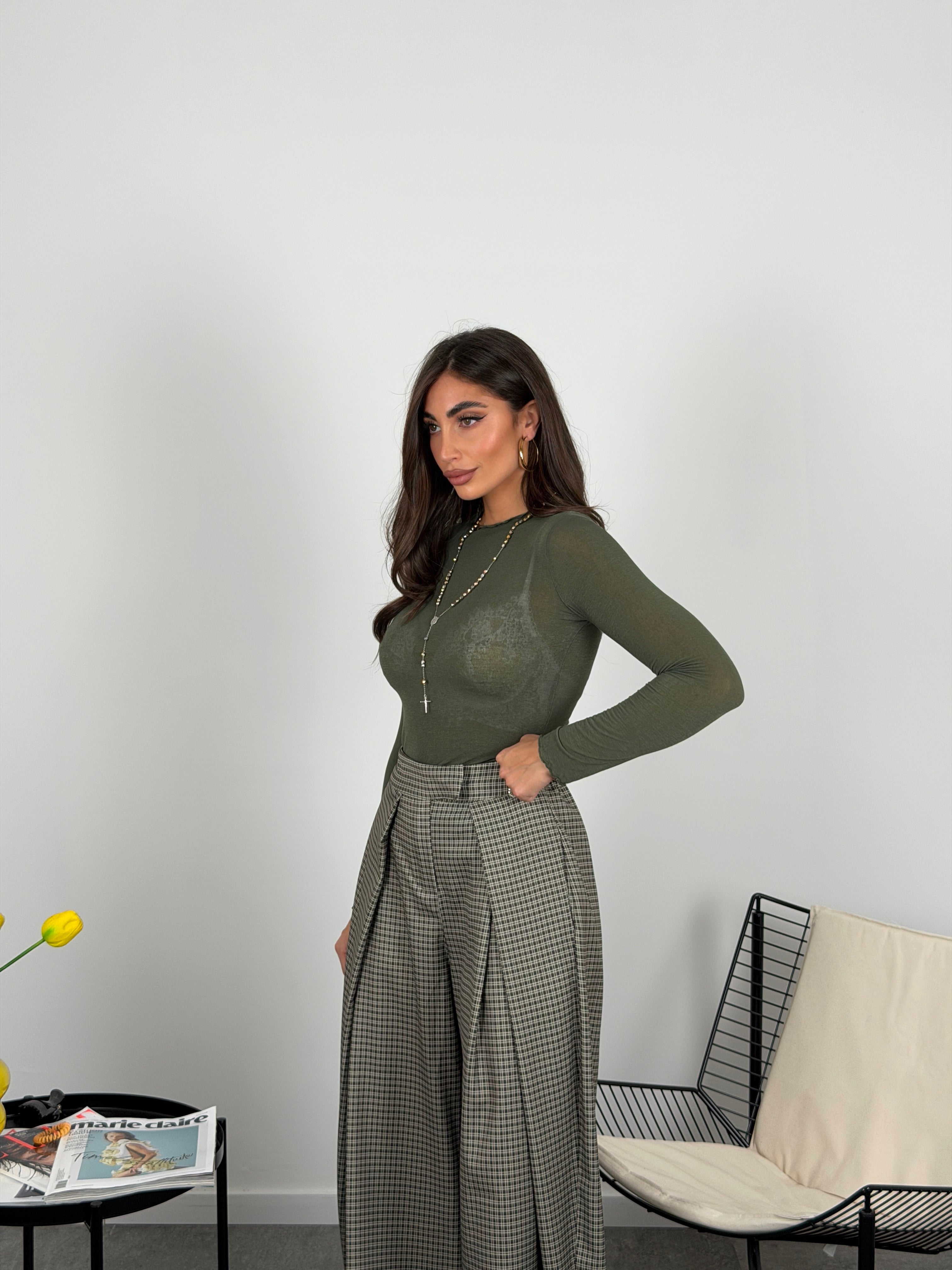 Maglia mistocashmere mezzocollo