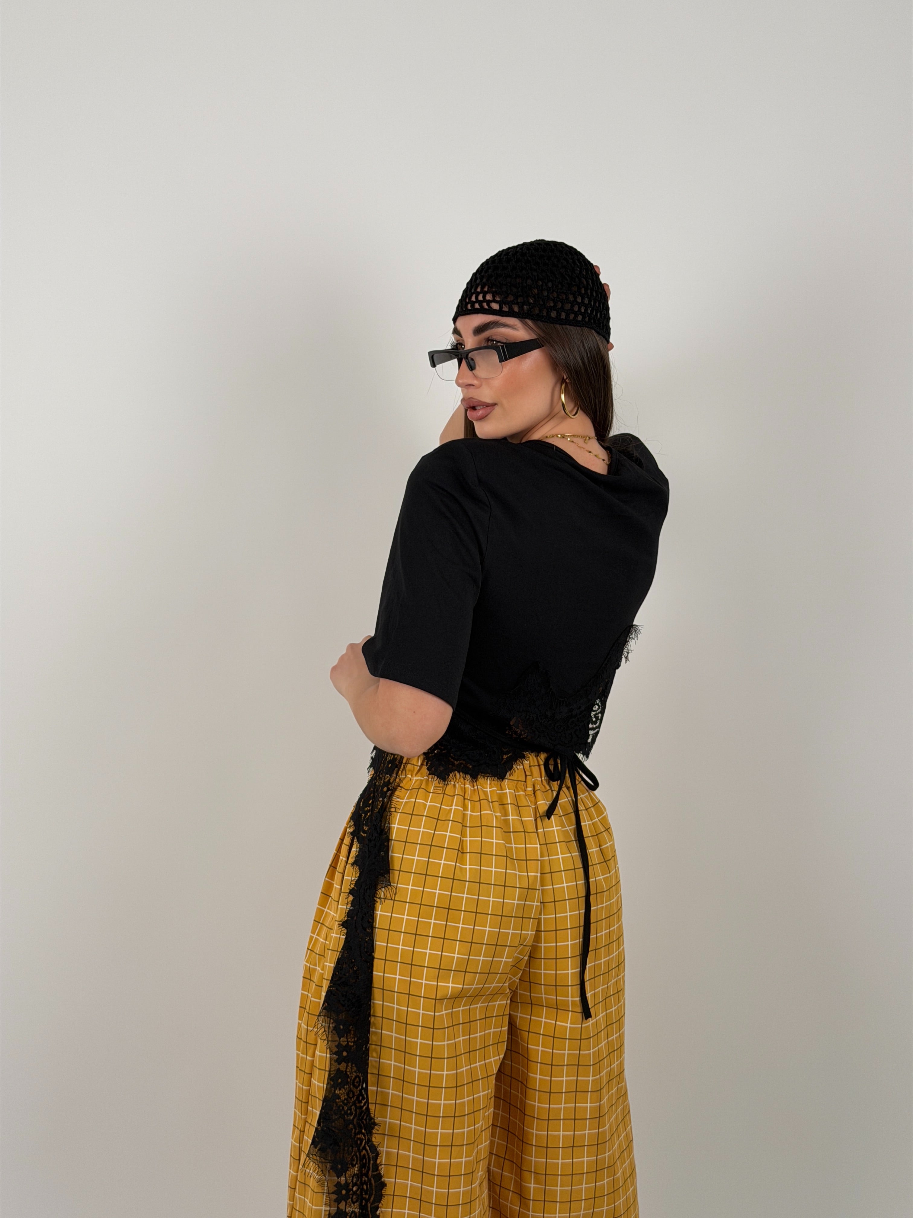 Maglia merletto trasversale