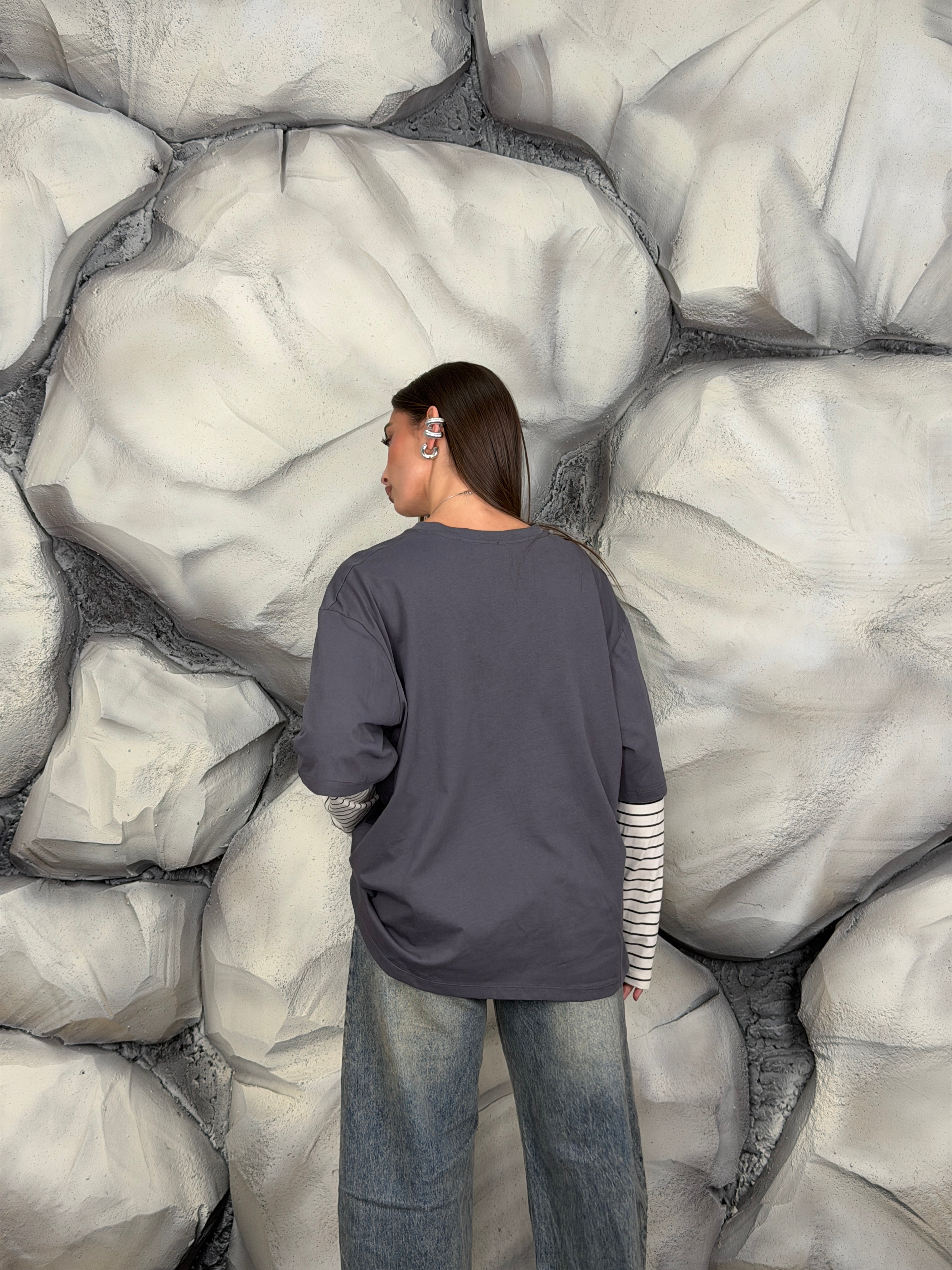 Longsleeve maniche a righe