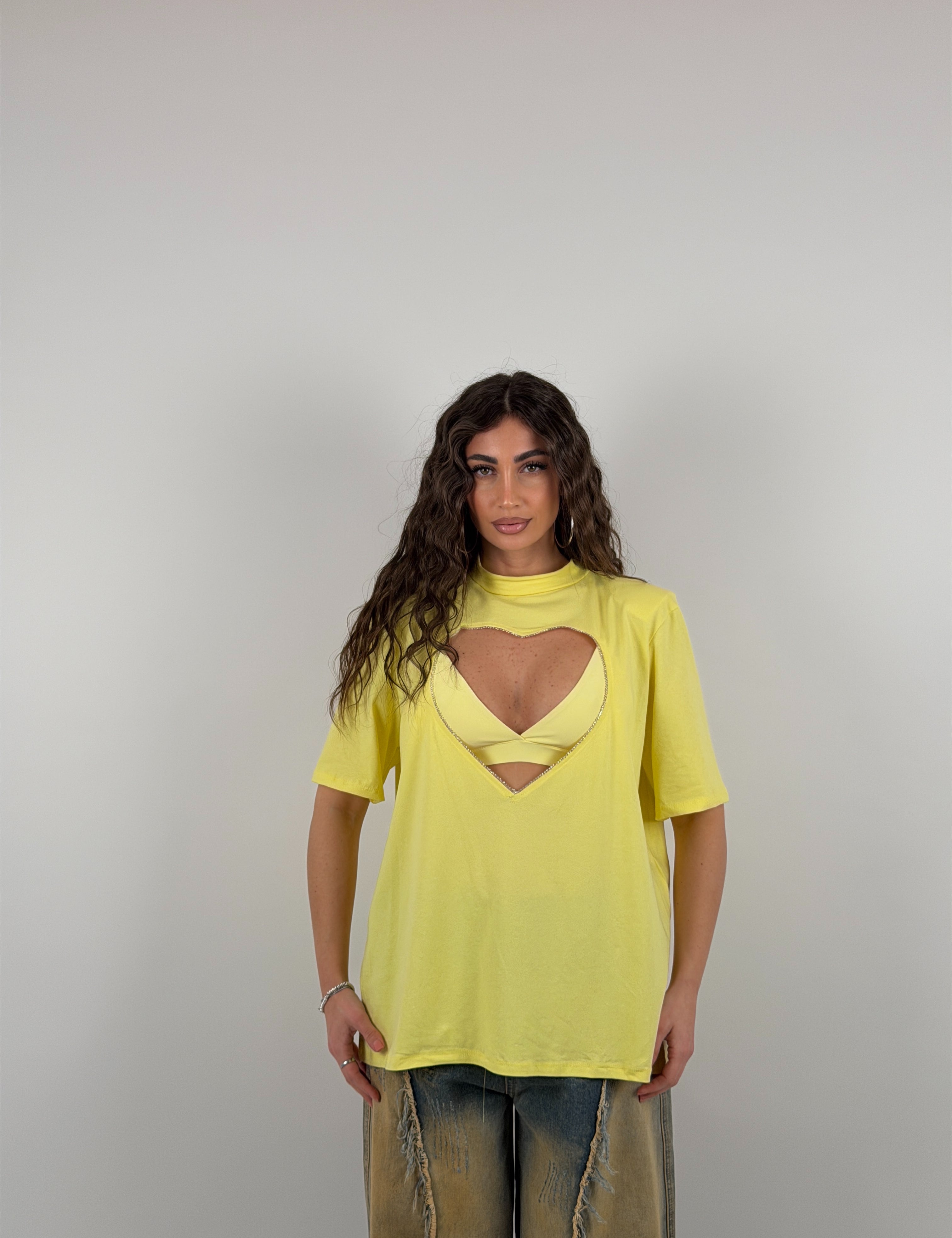 Maglia con apertura cuore