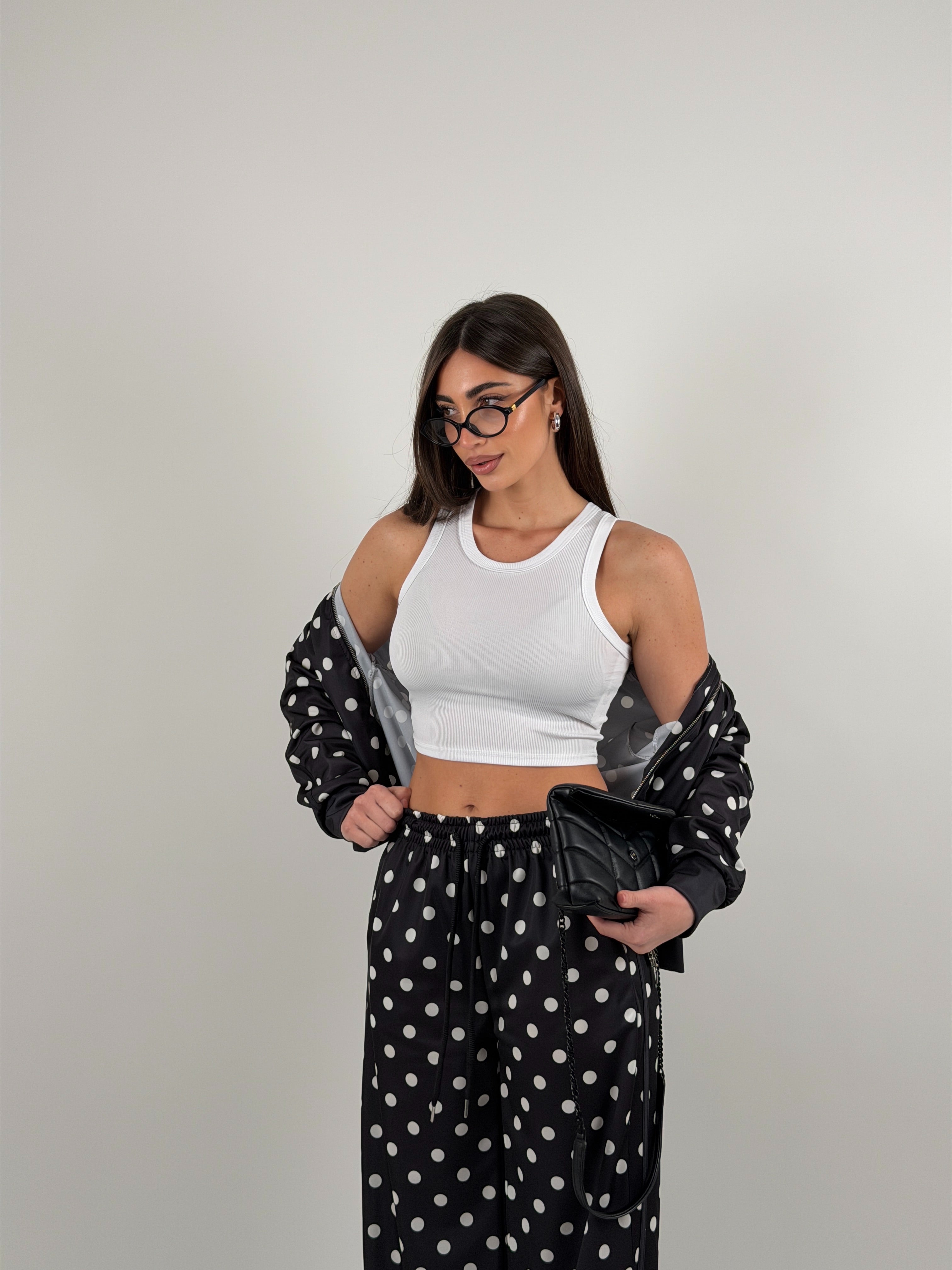 Top basic crop a costine