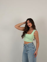 Top scollo quadrato