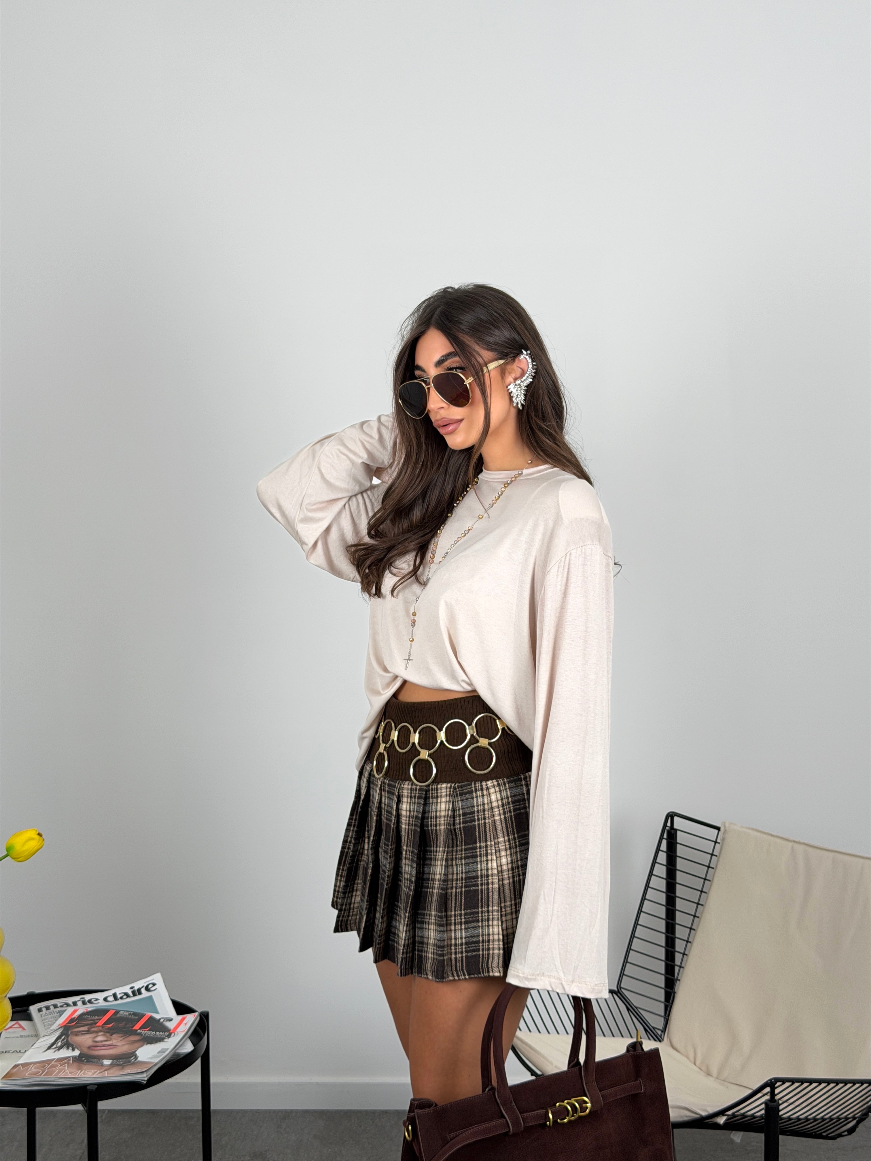 Maglia Semivelata con spalline