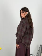 Camicia a quadri over size