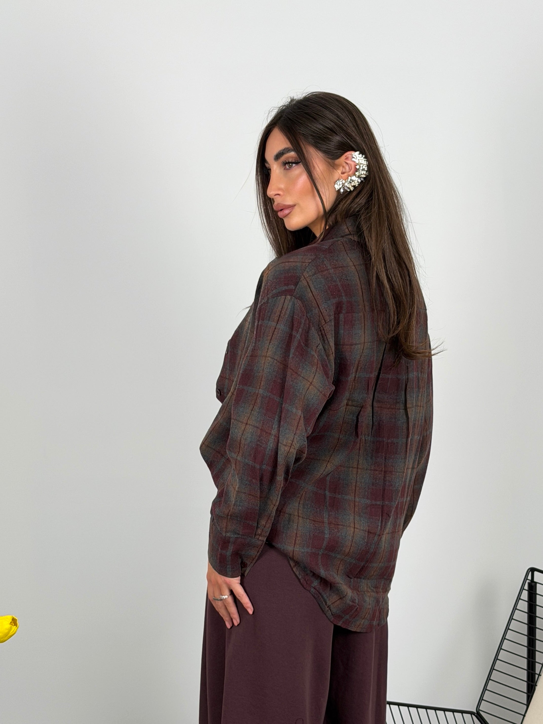 Camicia a quadri over size