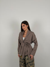 Giacca mood trench tessuto leggero