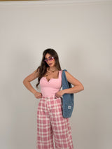 Body scollo quadrato con bottoncini