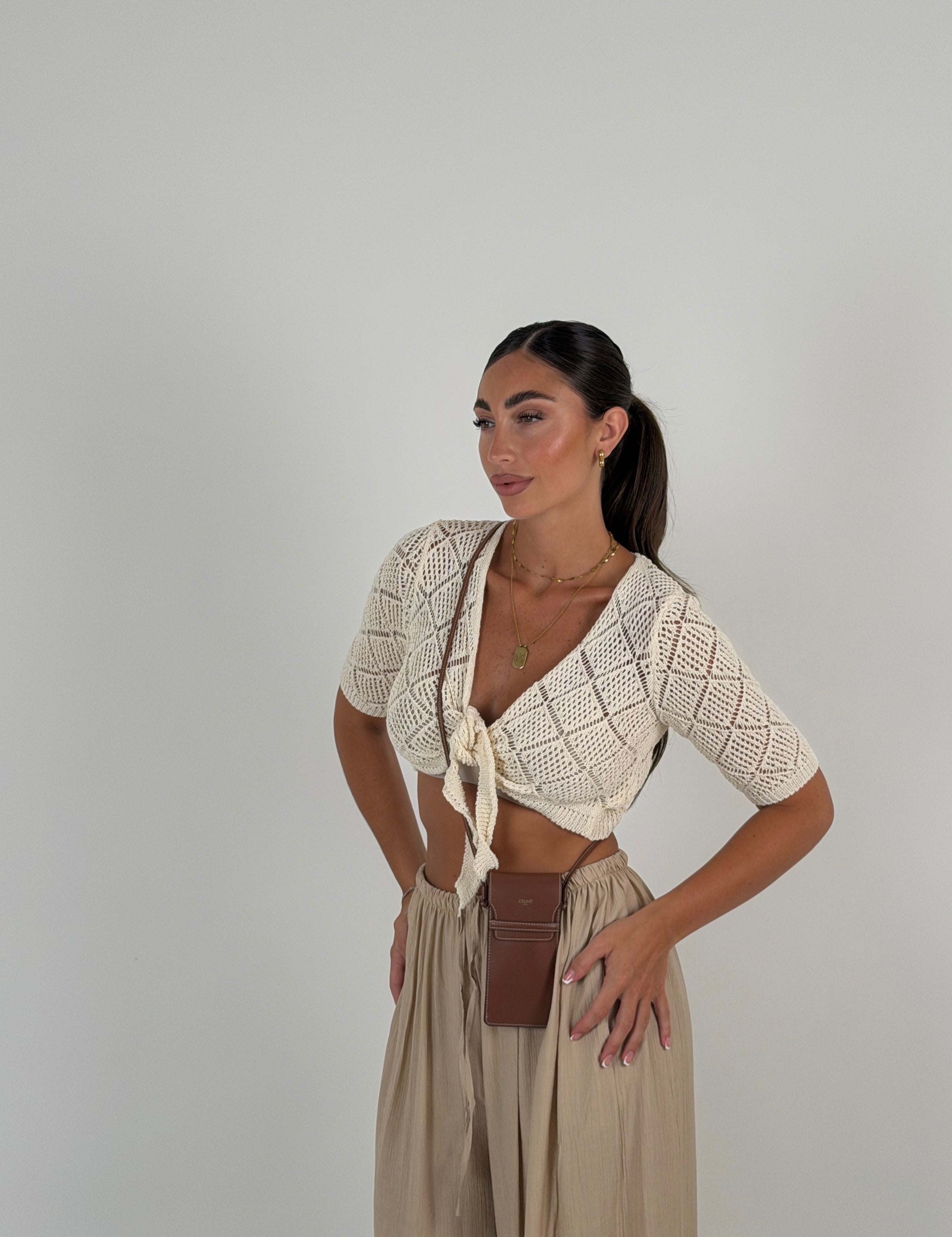 Maglia incrociatina in filo