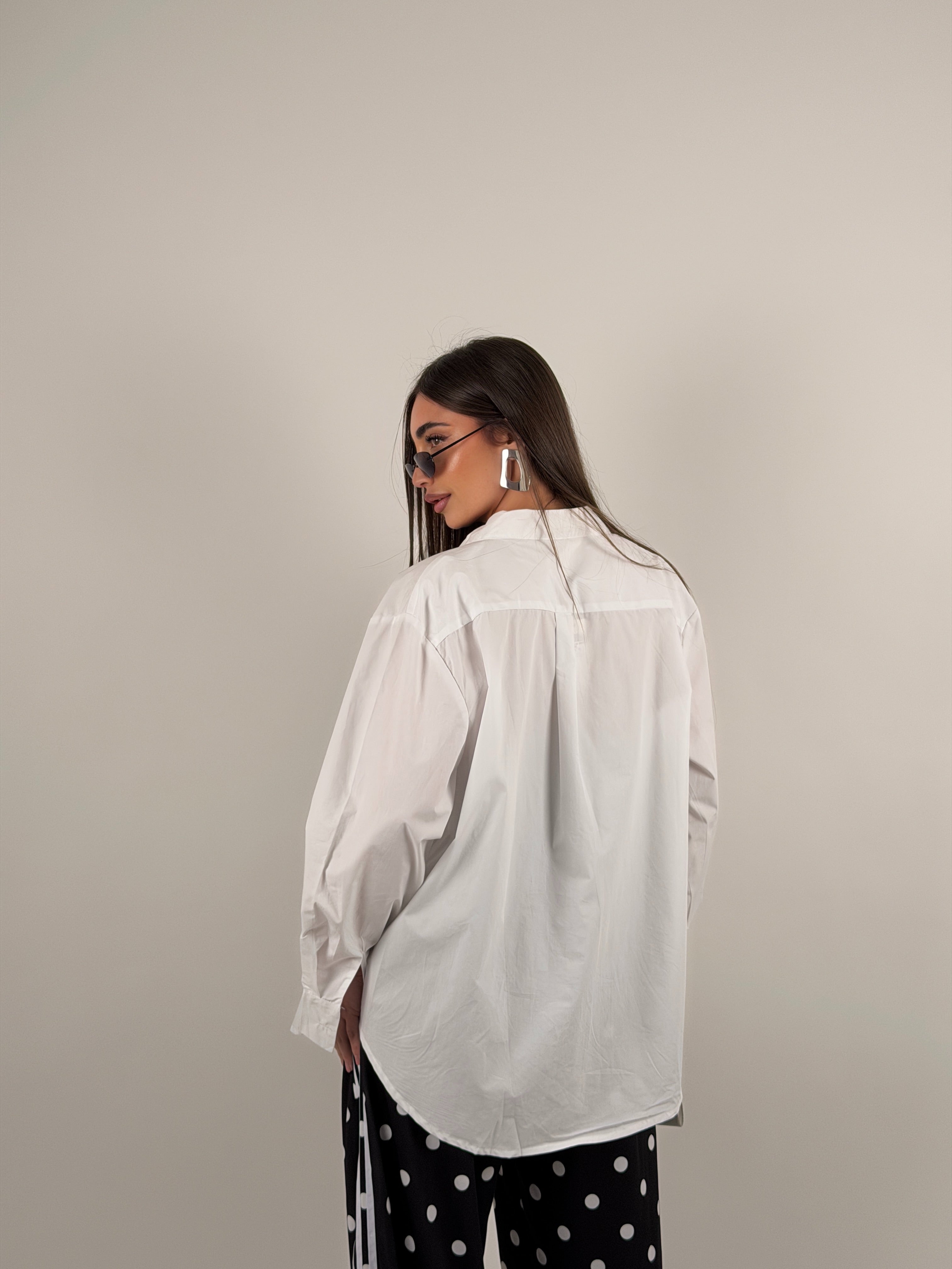 Camicia over size in cotone