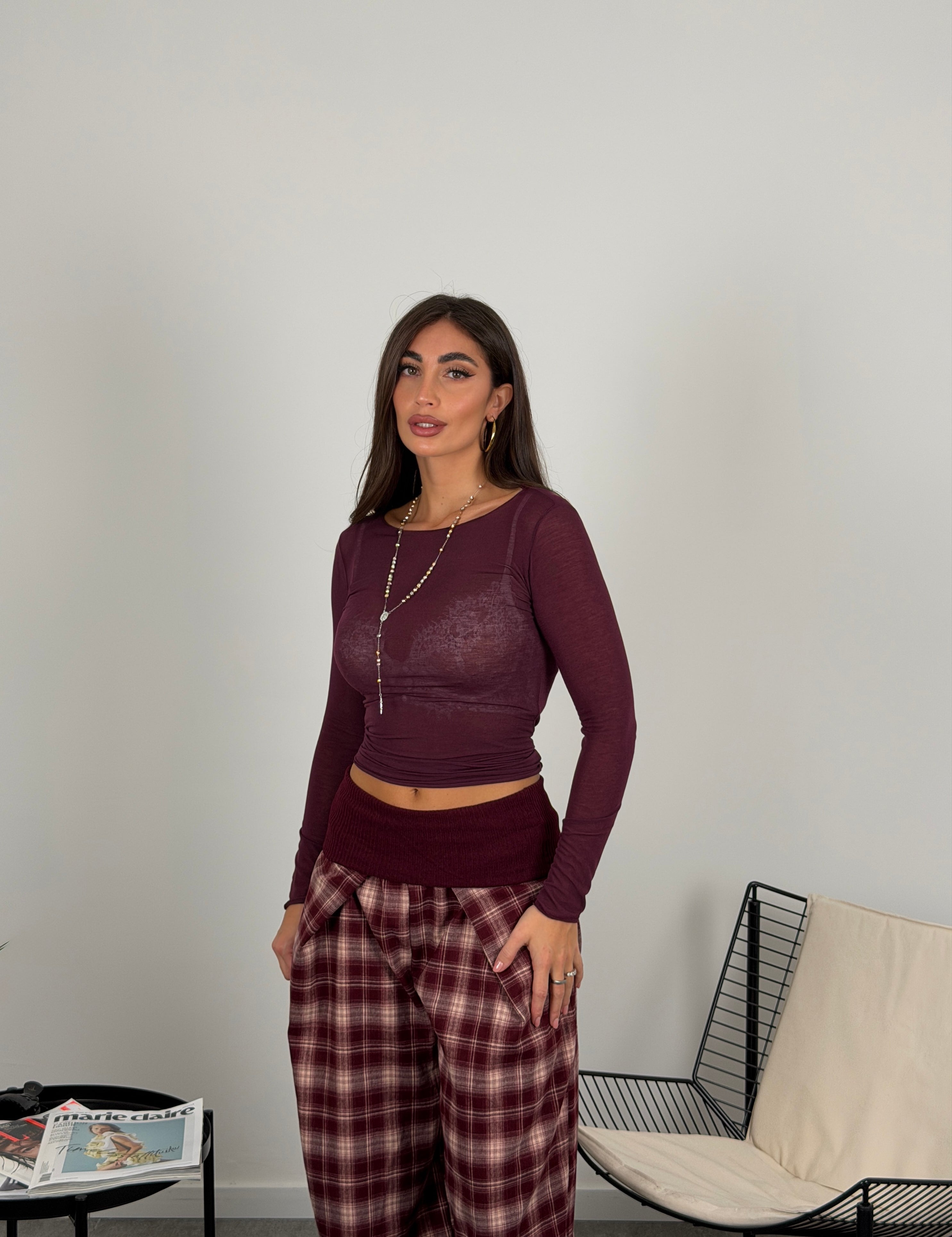 Maglia mistocashmere scollo ampio