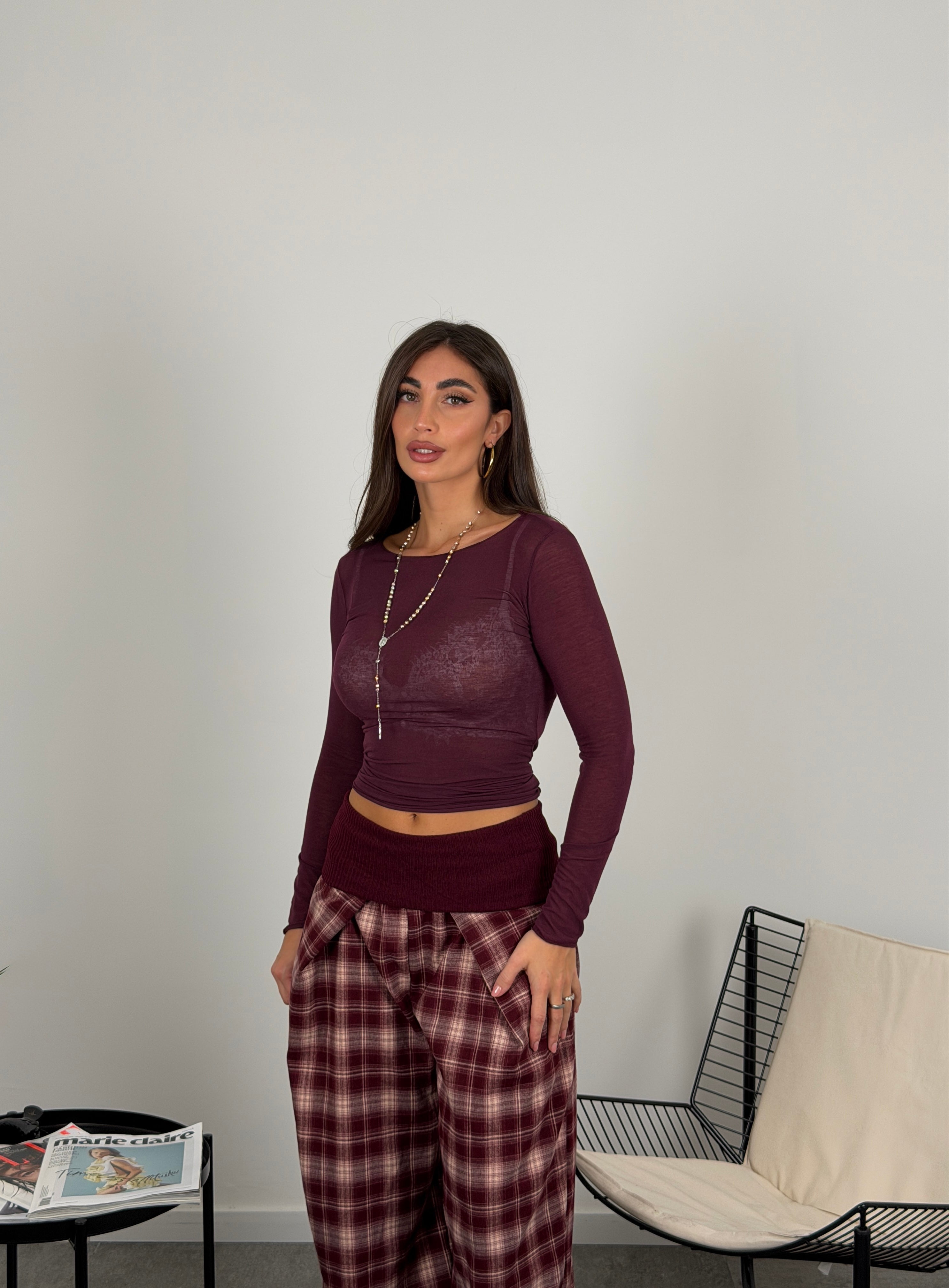 Maglia mistocashmere scollo ampio