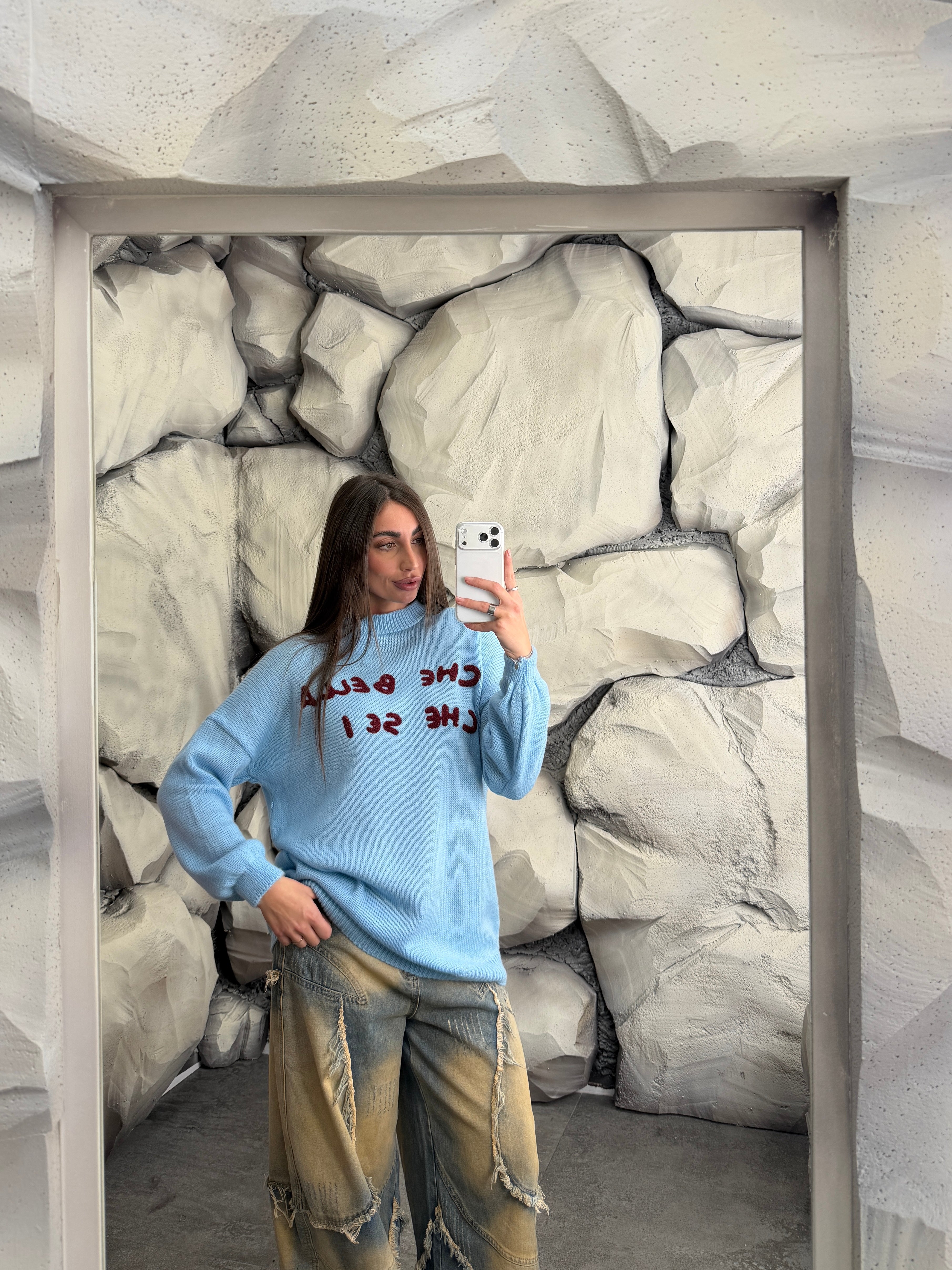 Maglione CHE BELLA CHE SEI long