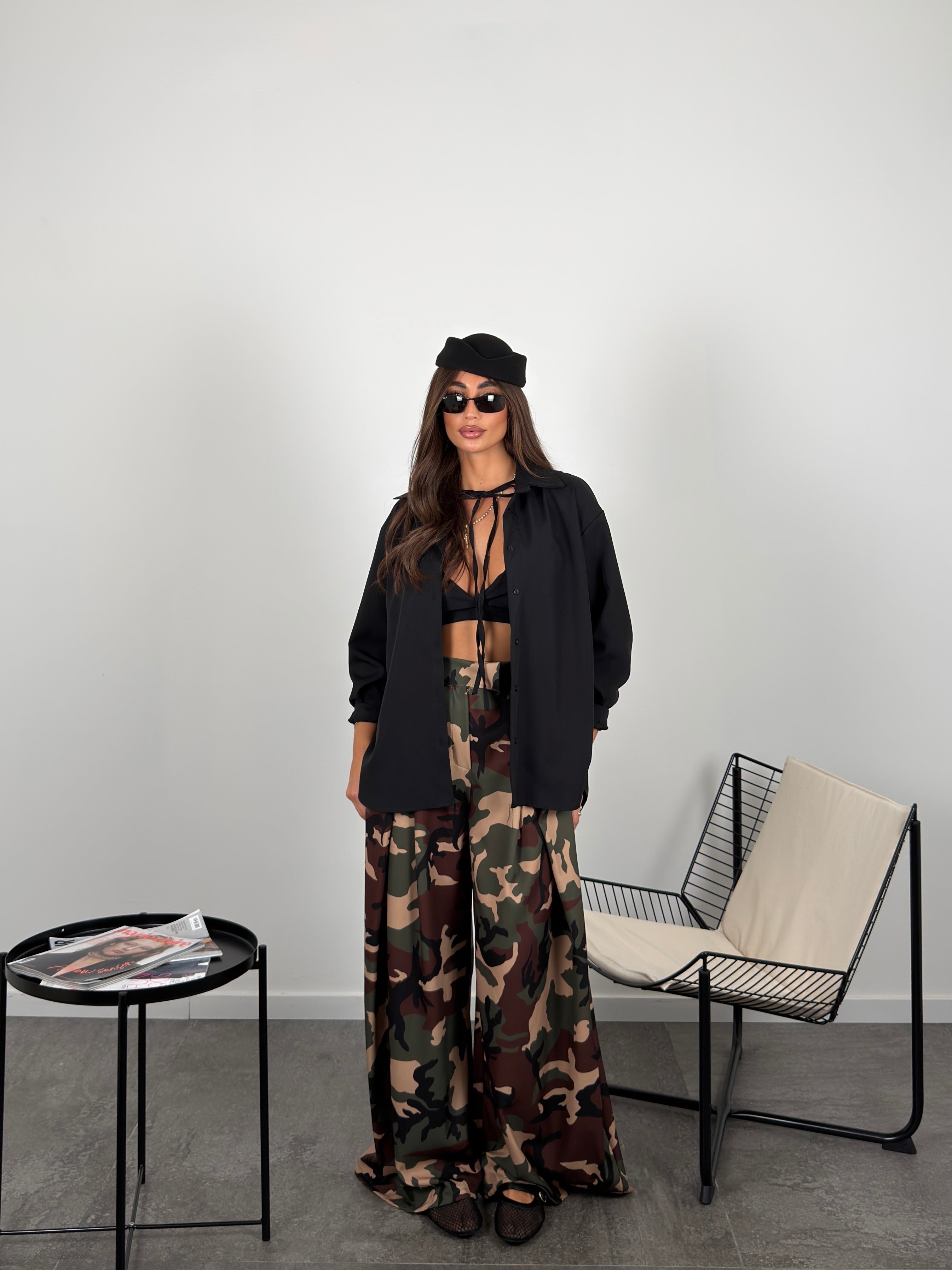 Pantalone Corinne mimetico