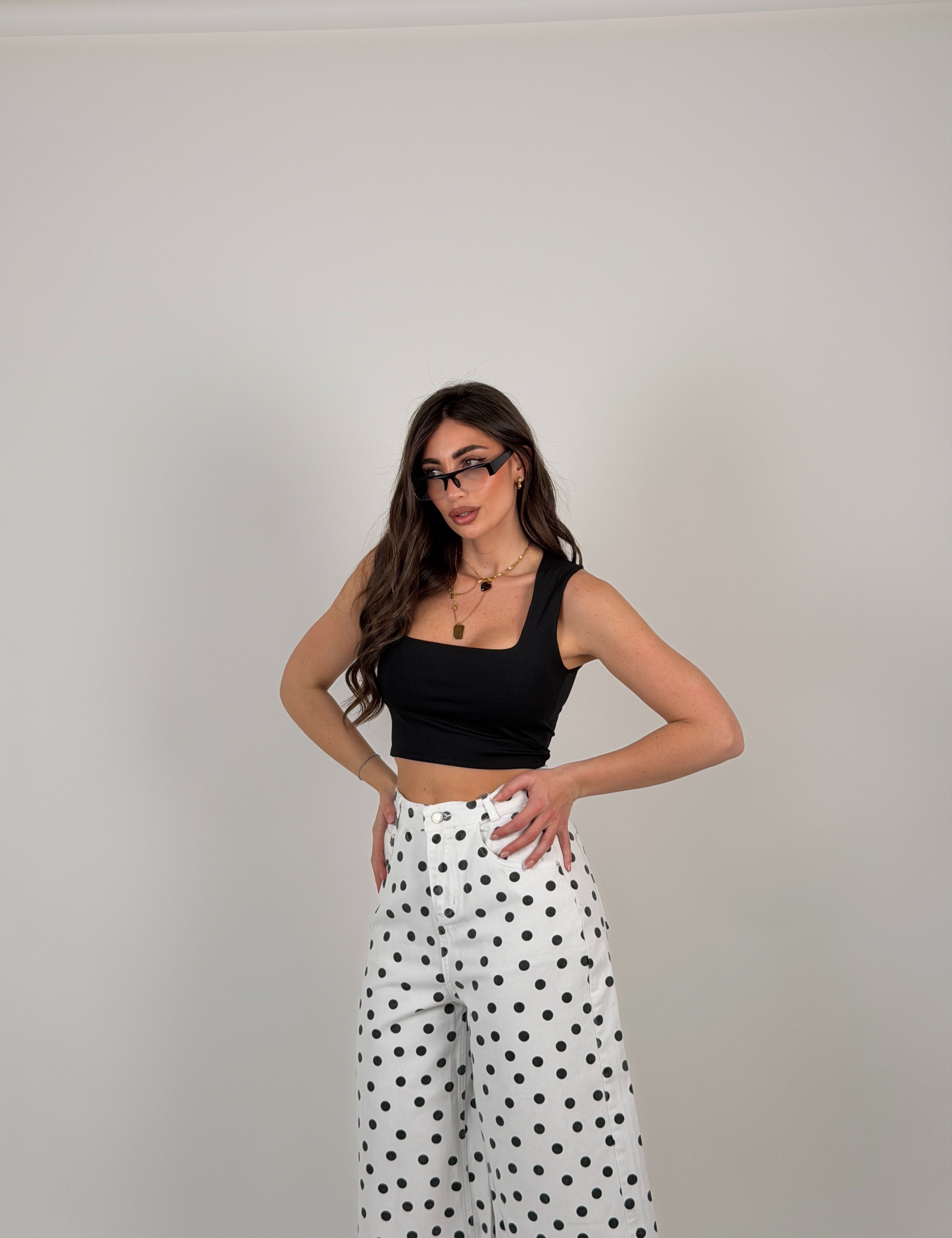 Top scollo quadrato
