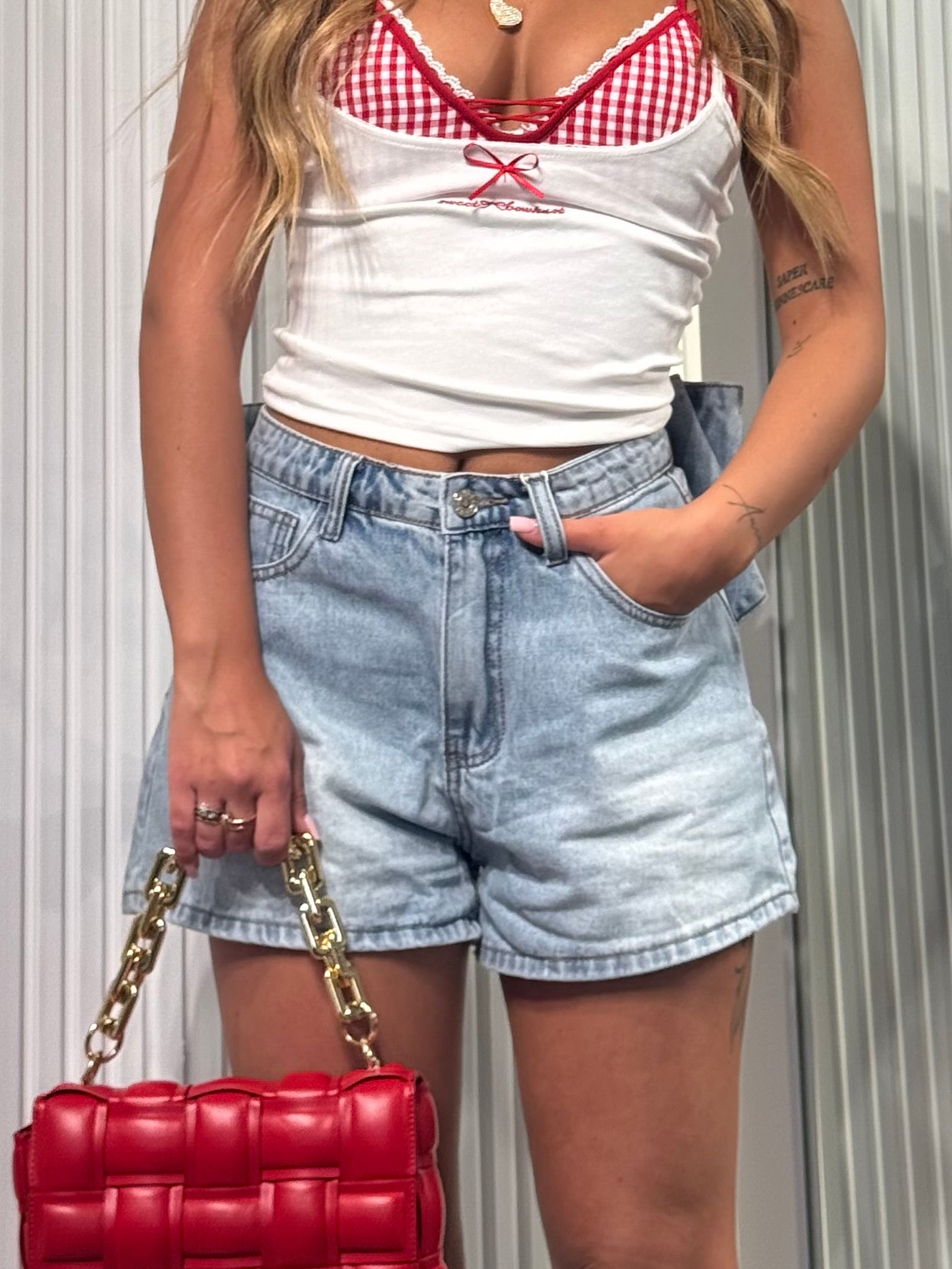 Short FIOCCO Blu jeans