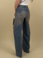 Jeans sabbia risvolto