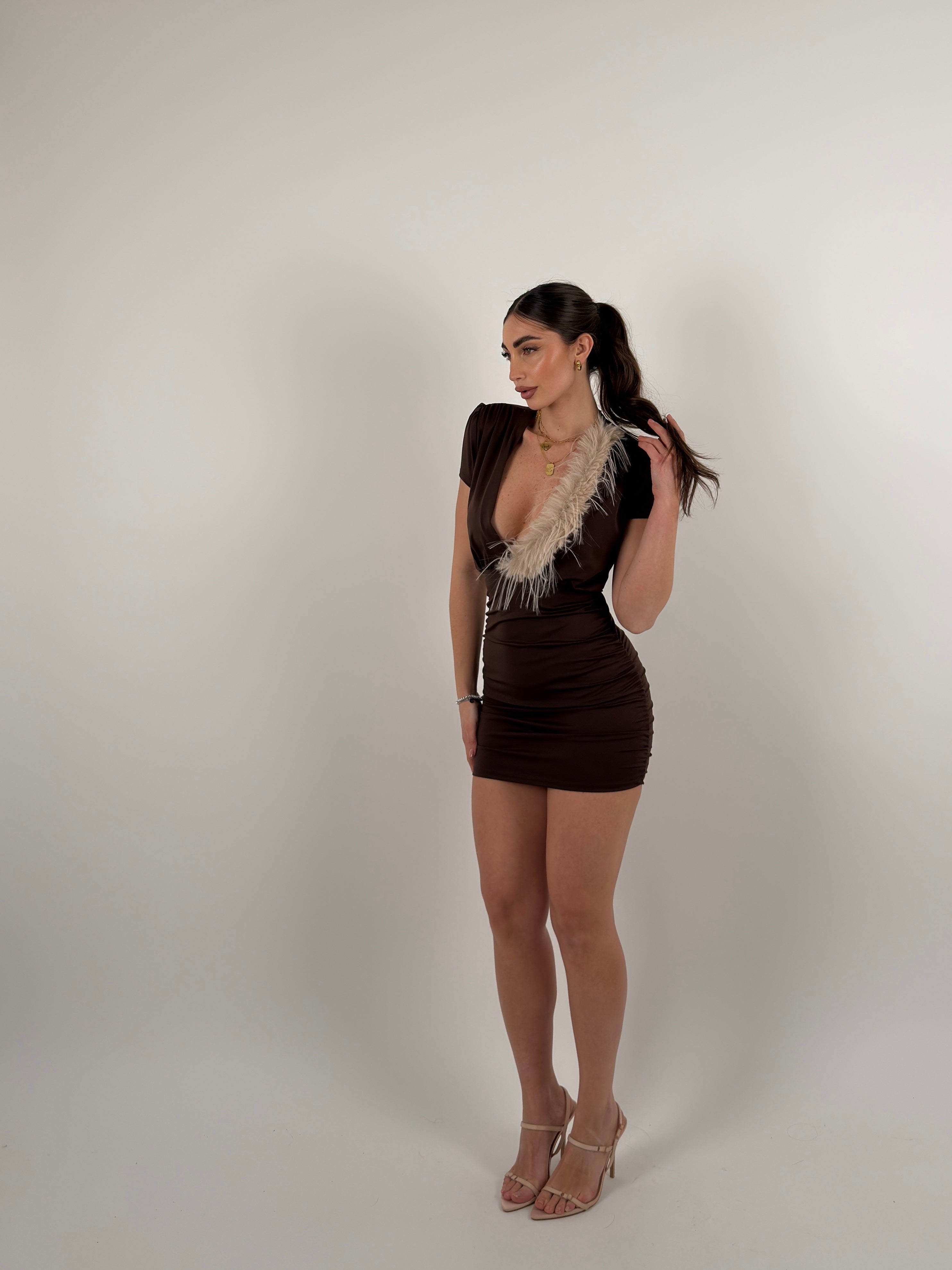 Vestito mezza manica Plumee