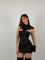 Vestito con coprispalle