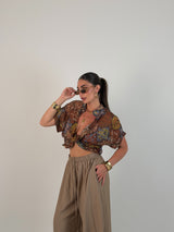 Camicia fantasia velo