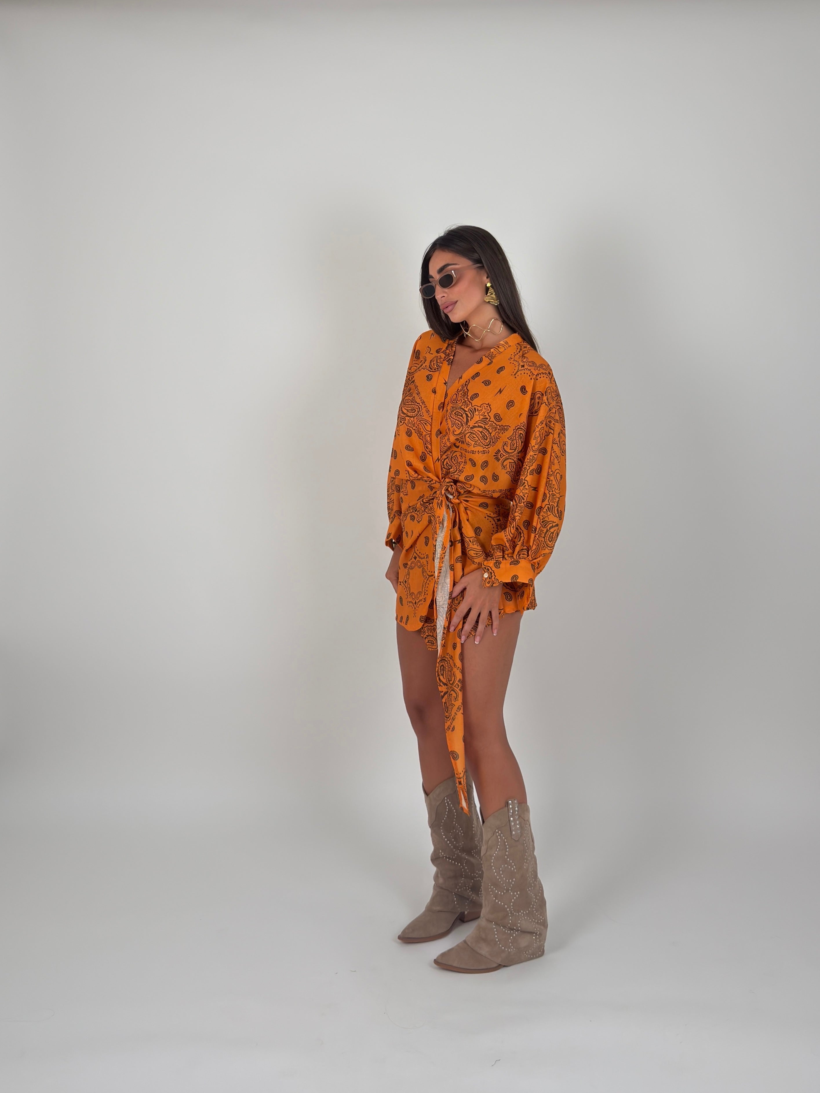 Vestito portafoglio bandana