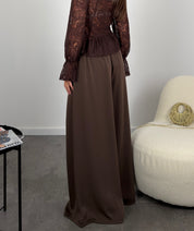Pantalone semplice con elastico in vita