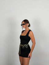 Mini dress scollo quadrato