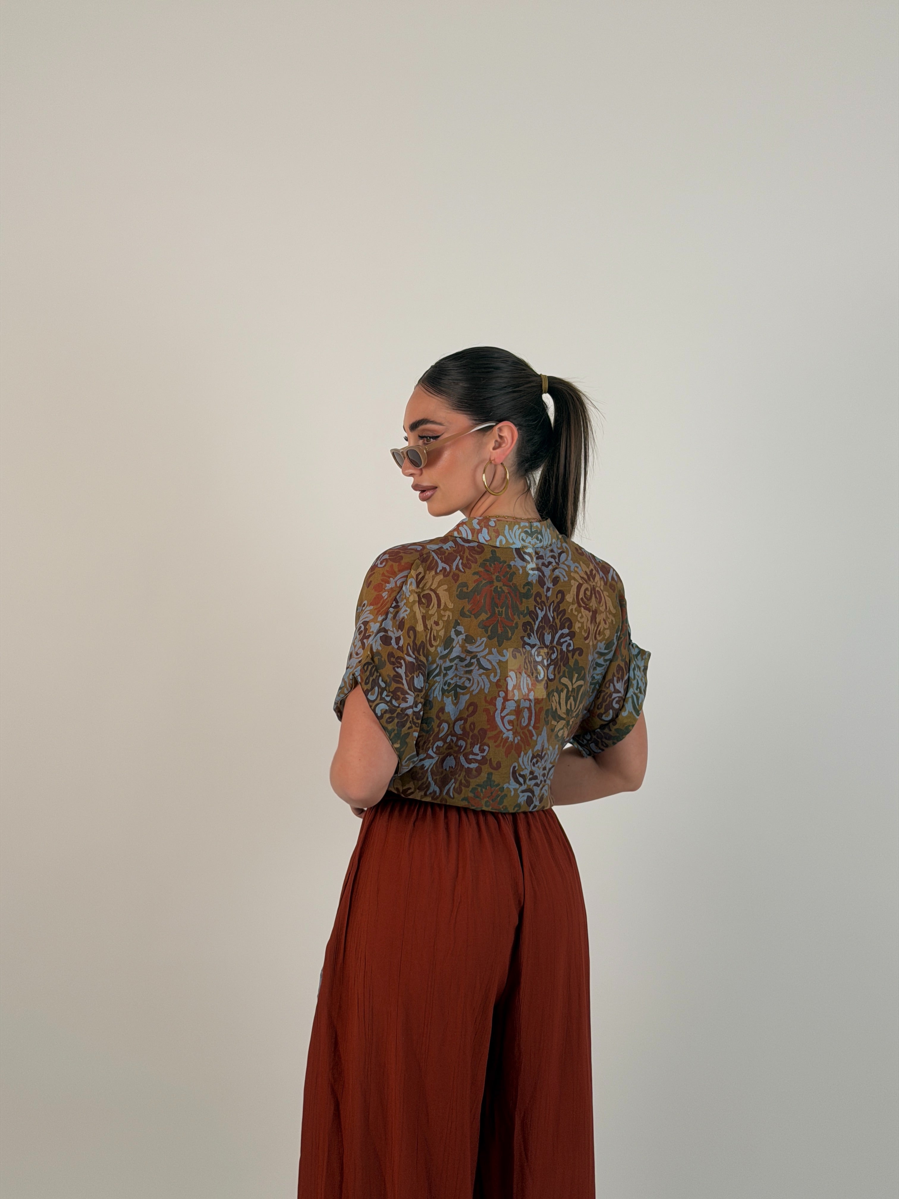 Camicia fantasia velo