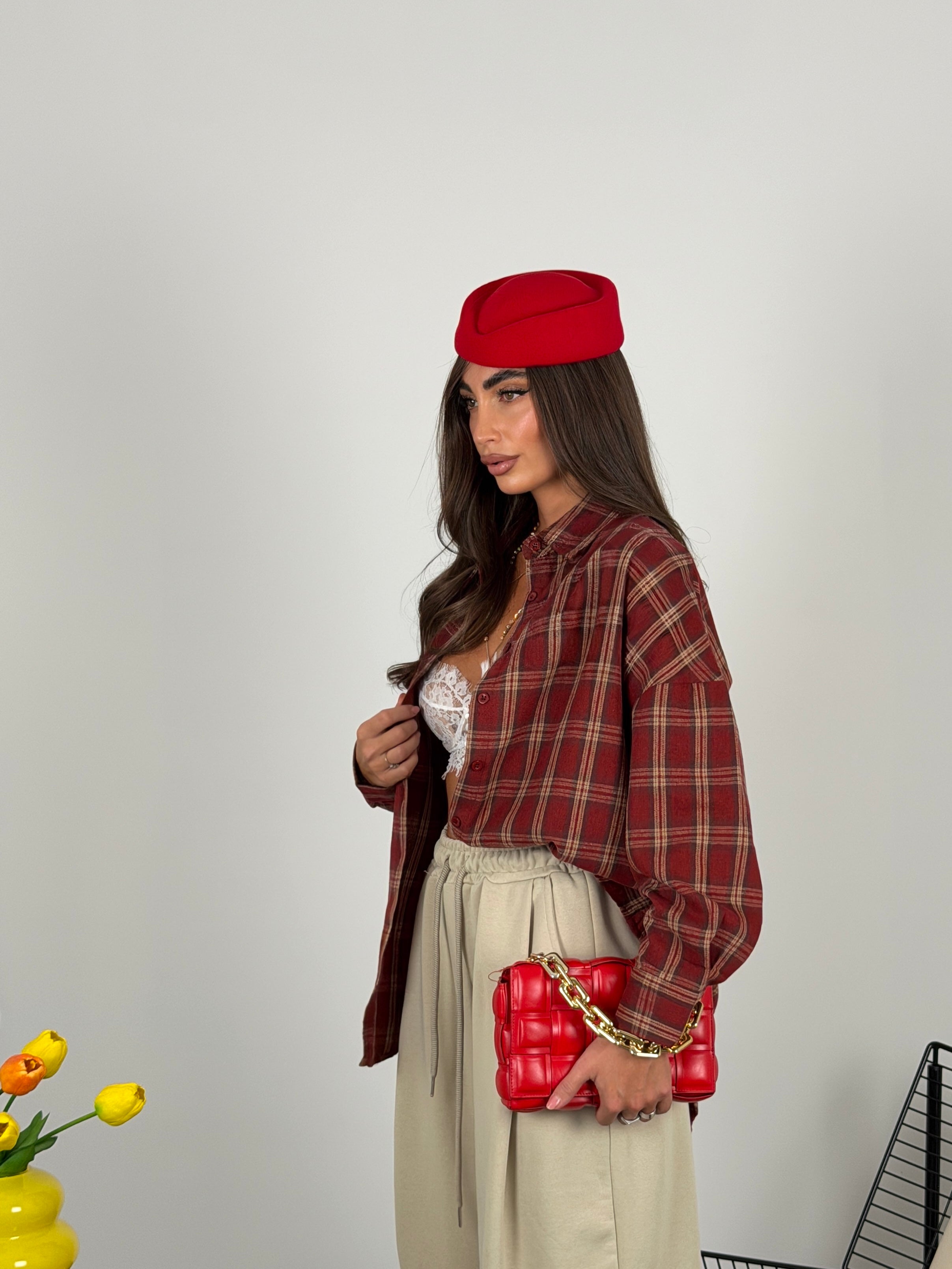Camicia a quadri over size
