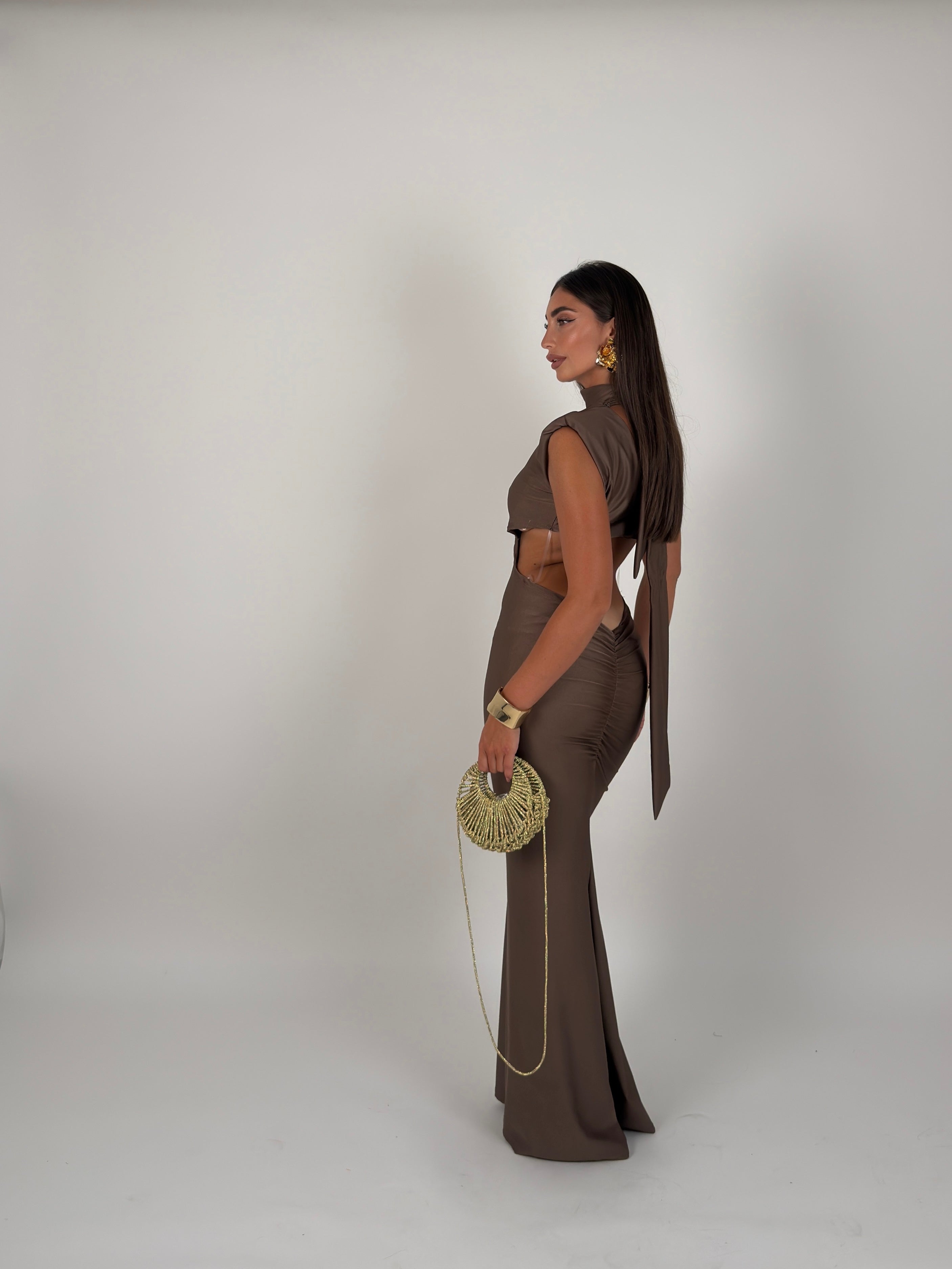 Vestito Long cut out
