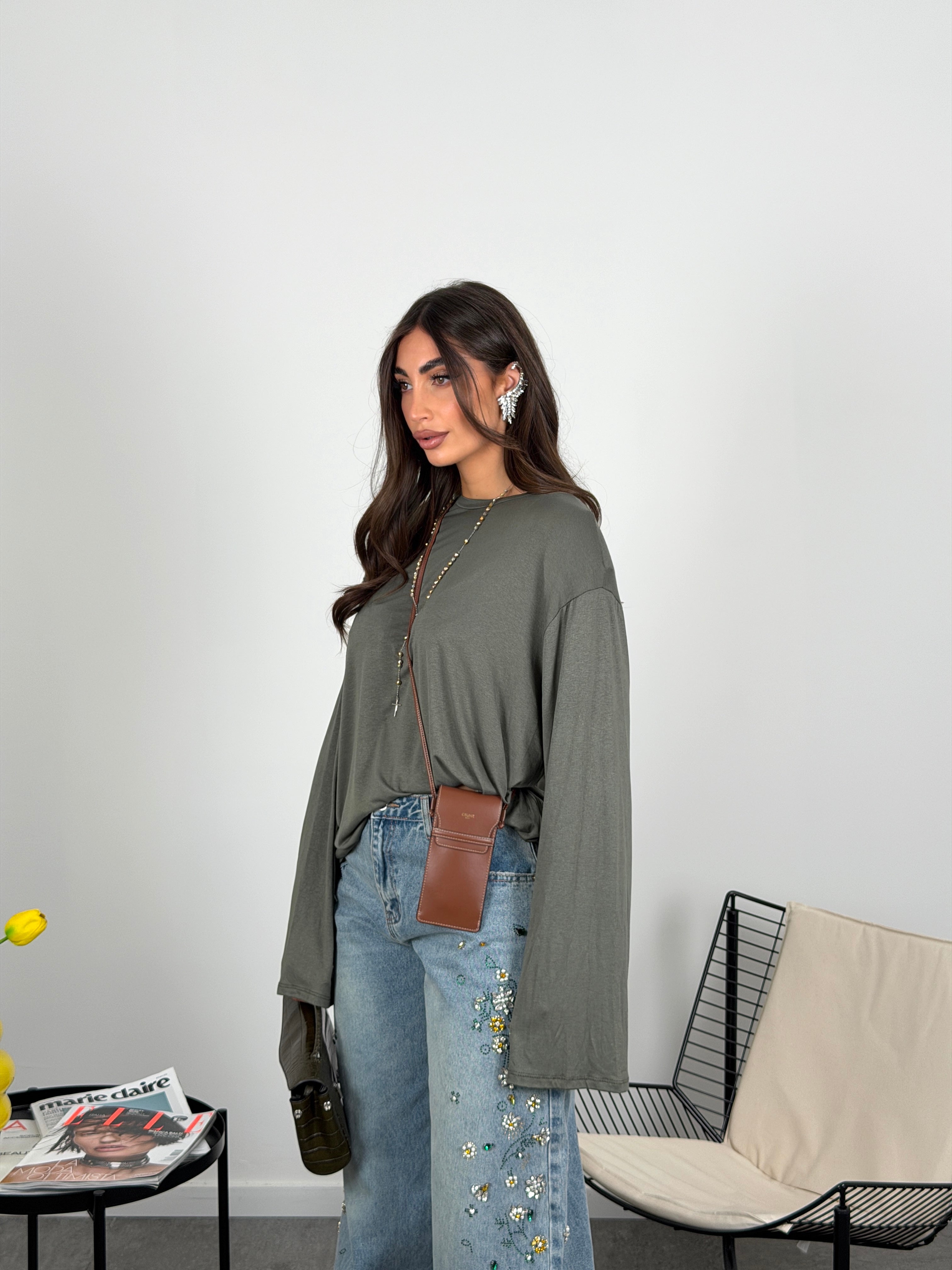 Maglia Semivelata con spalline