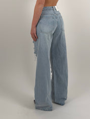 Jeans borchie palazzo