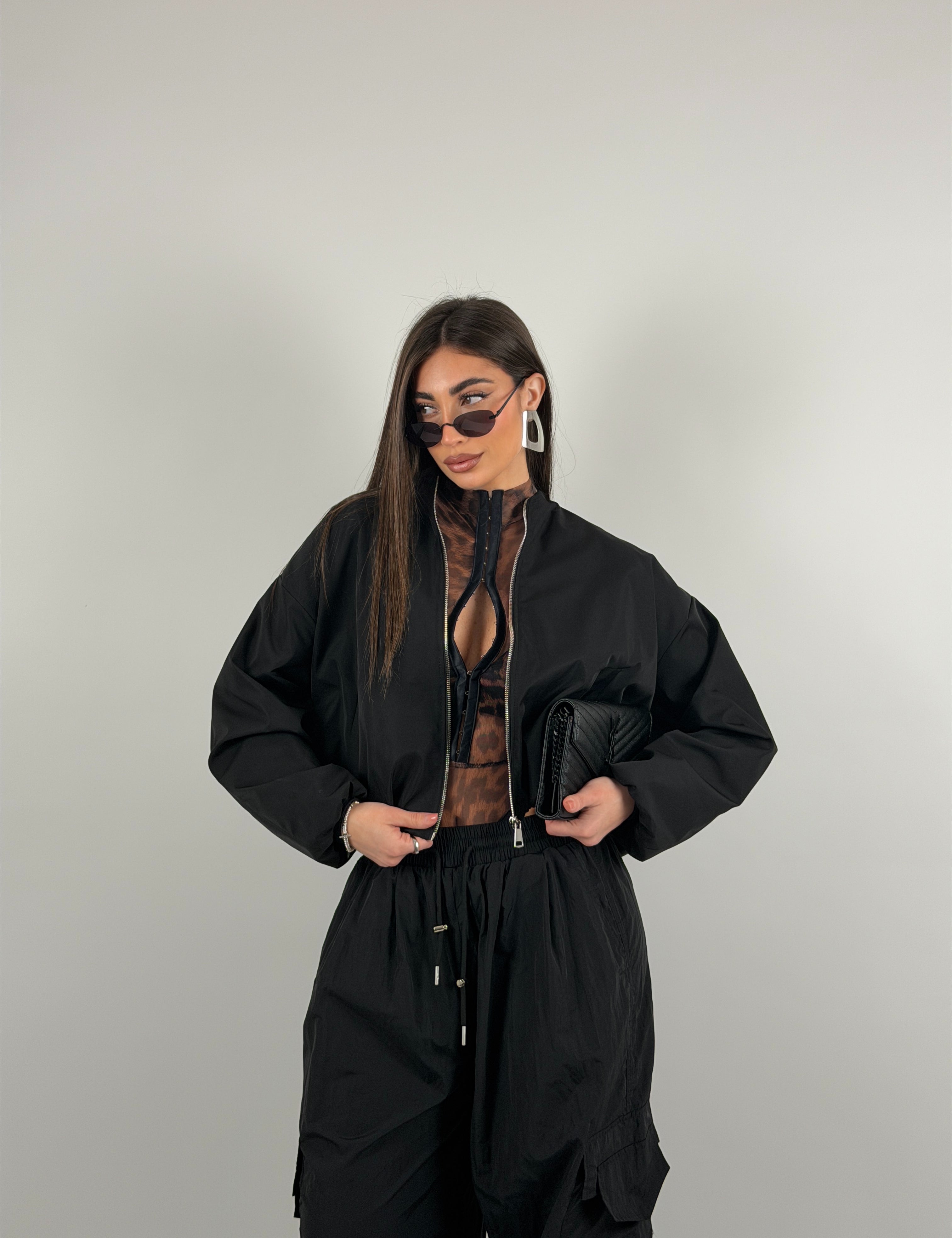 Bomber forderato con fit over