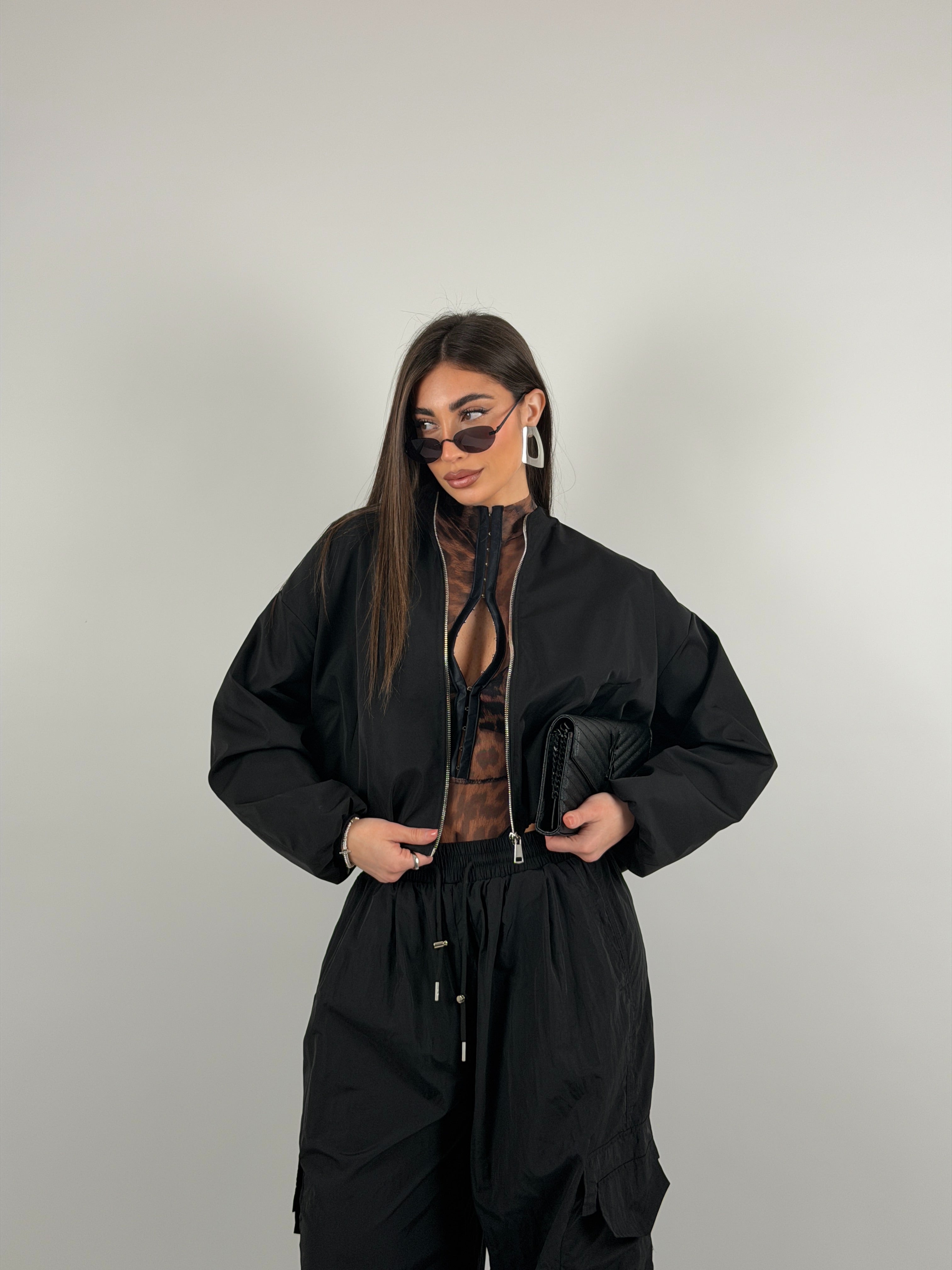 Bomber forderato con fit over