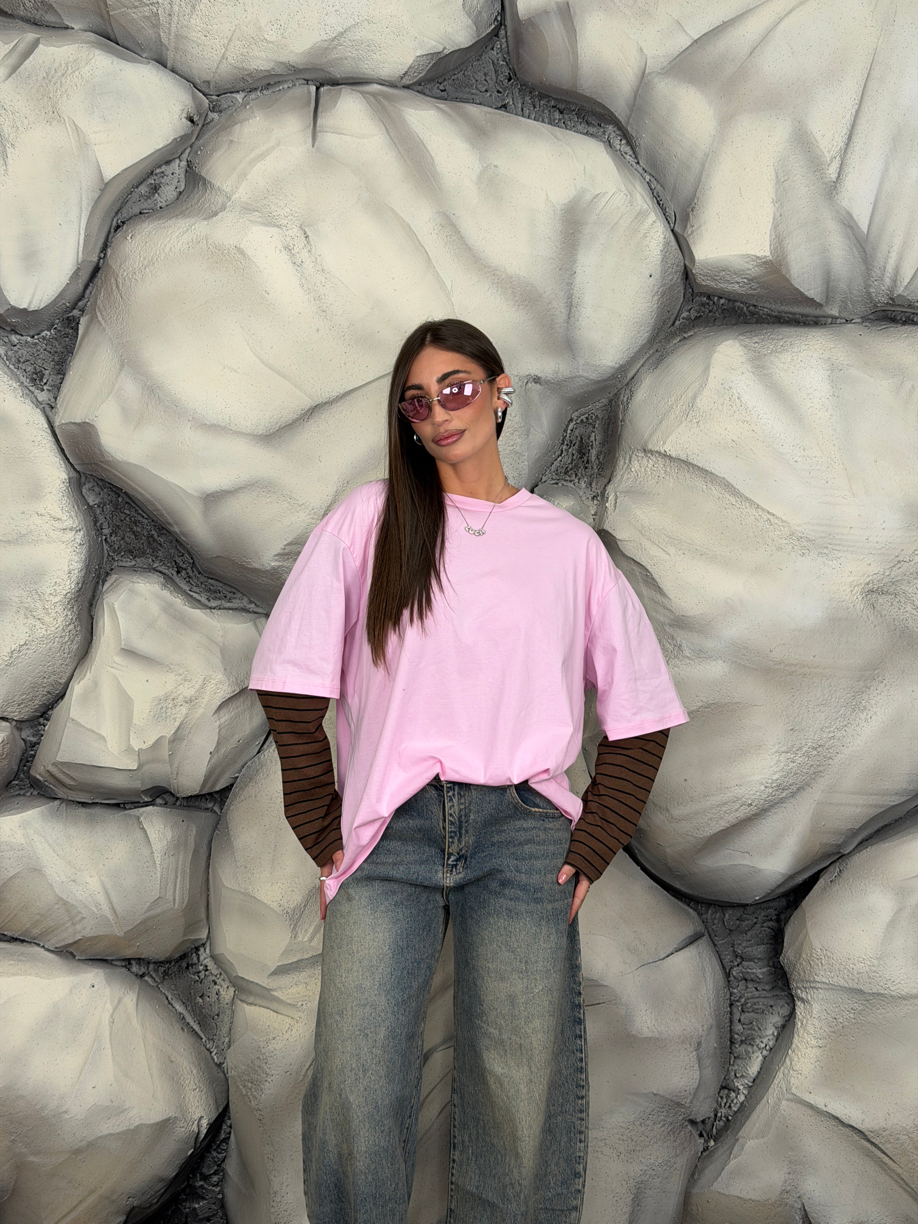 Longsleeve maniche a righe