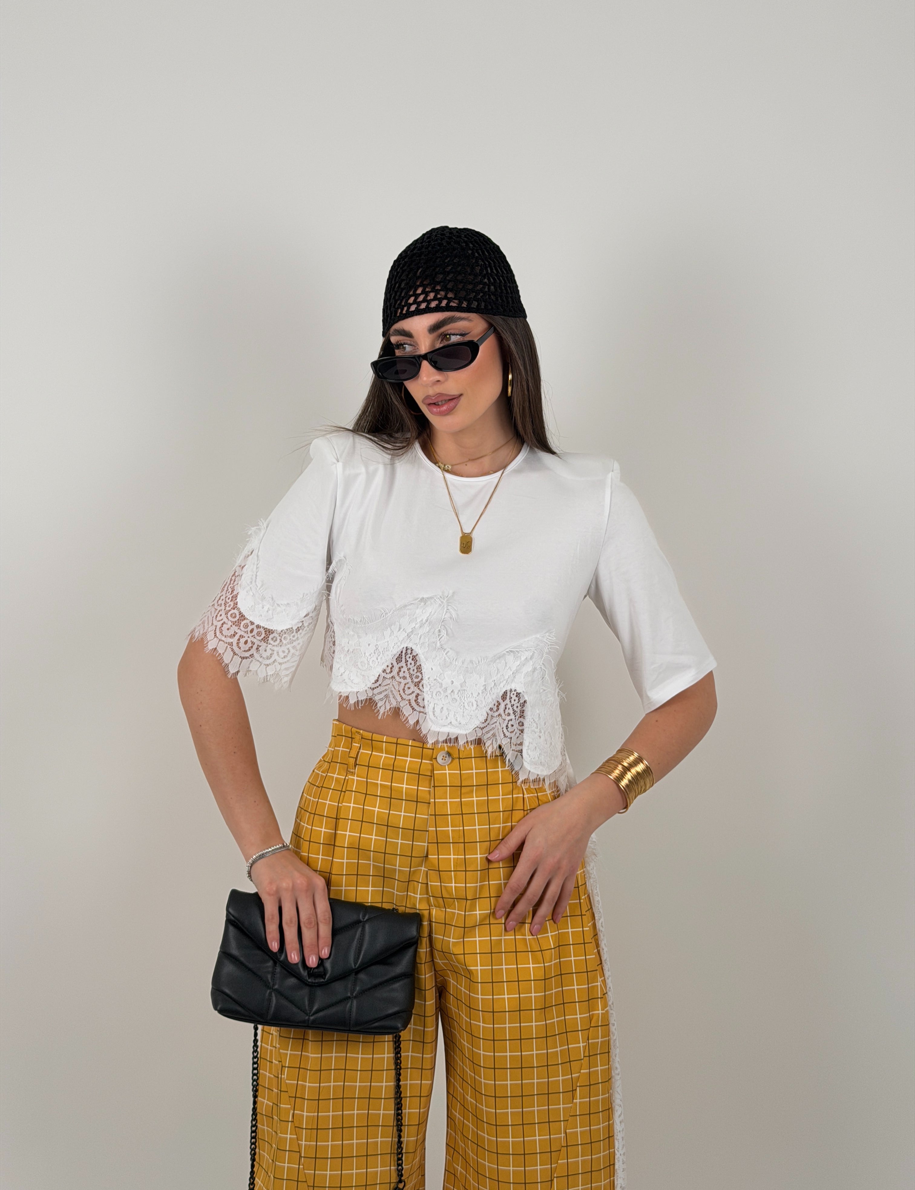 Maglia merletto trasversale