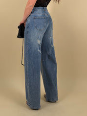 Jeans Elastico con strappi