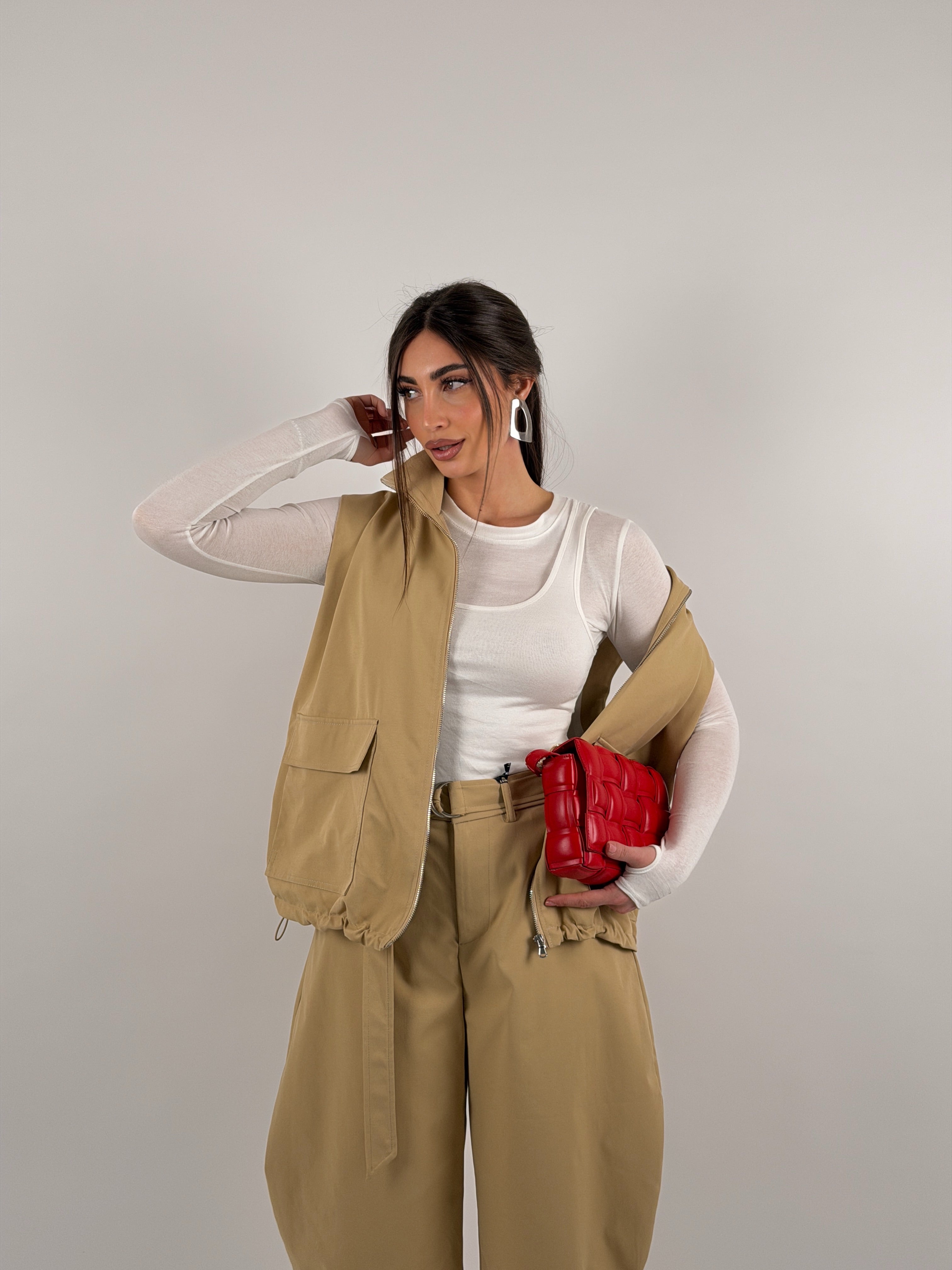 Gilet in tessuto tecnico by lumina