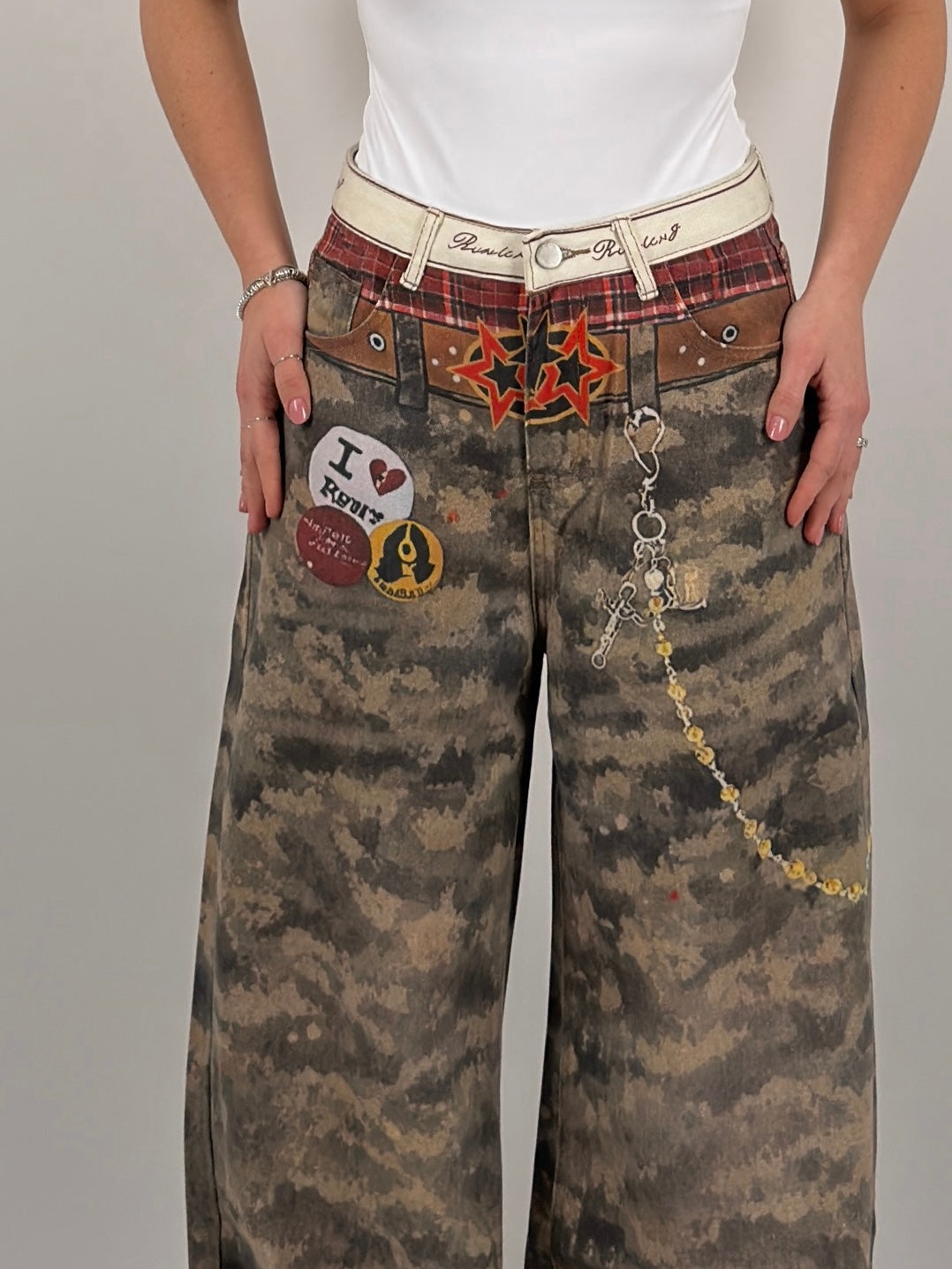 Jeans glamour mimetico