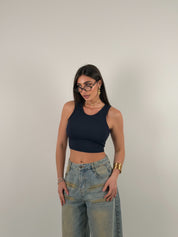 Top basic crop a costine