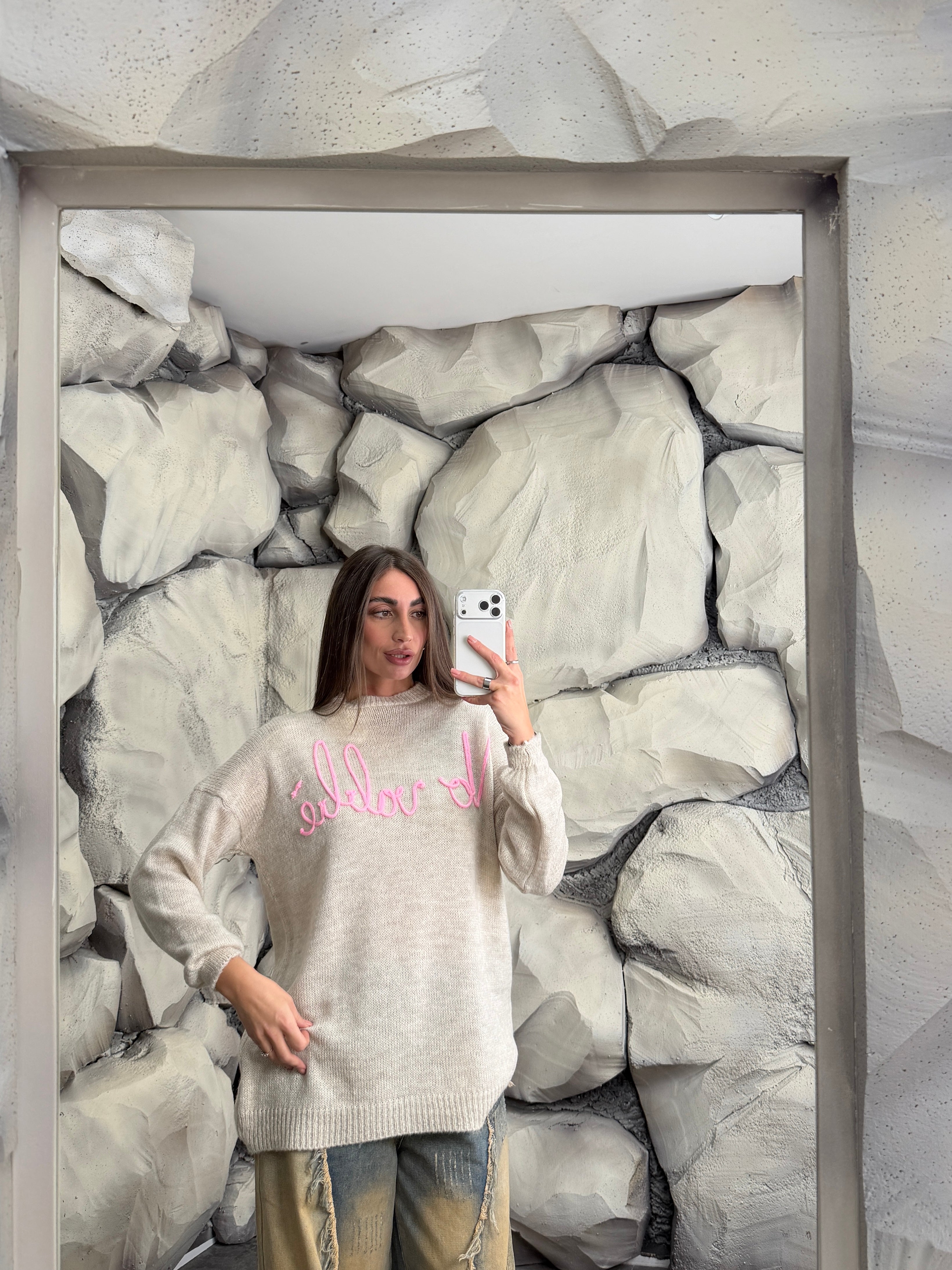 Maglione NO VABBÉ long