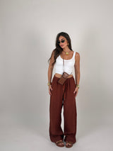 Pantalone 100% lino